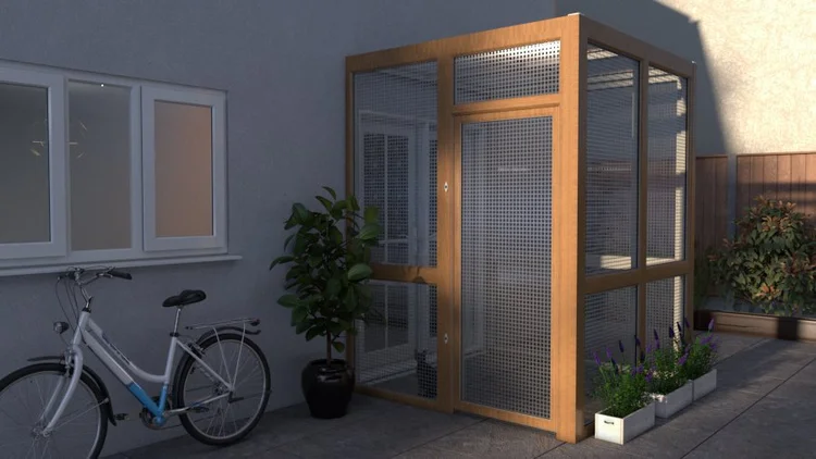 CatioPod™, Catio Enclosure in White — CatioPod™
