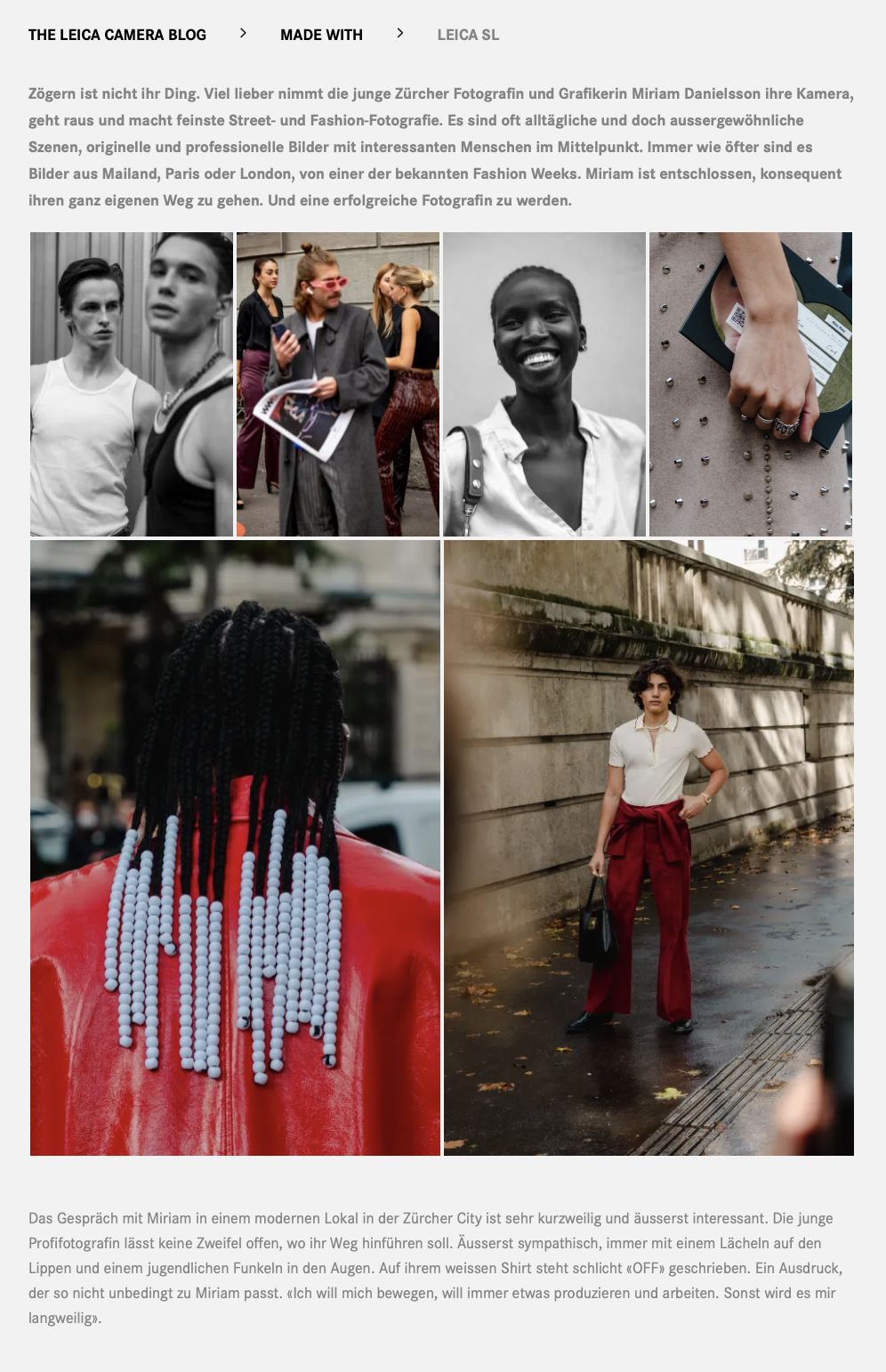 Collage of six photos featuring young women in urban settings, with a focus on fashion, street photography, and candid moments, including close-ups of accessories and diverse hairstyles.