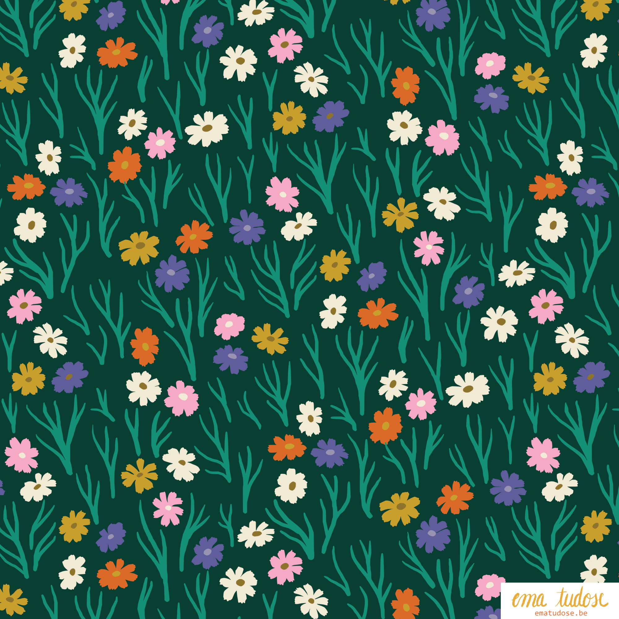 Meadow dark green multicolor Ema Tudose.png