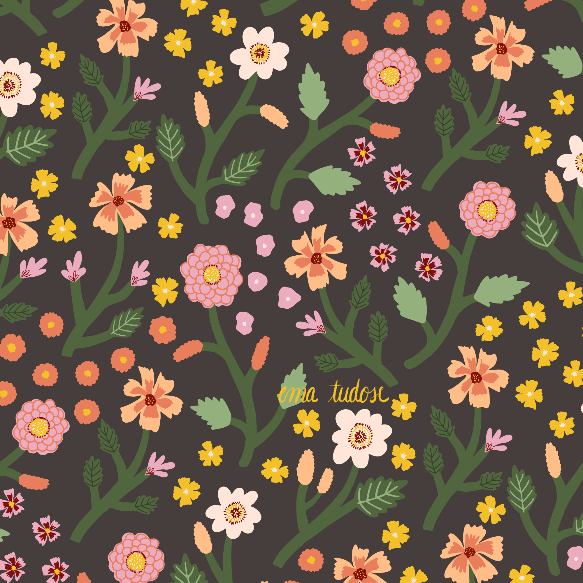 Dahlia and Cosmos