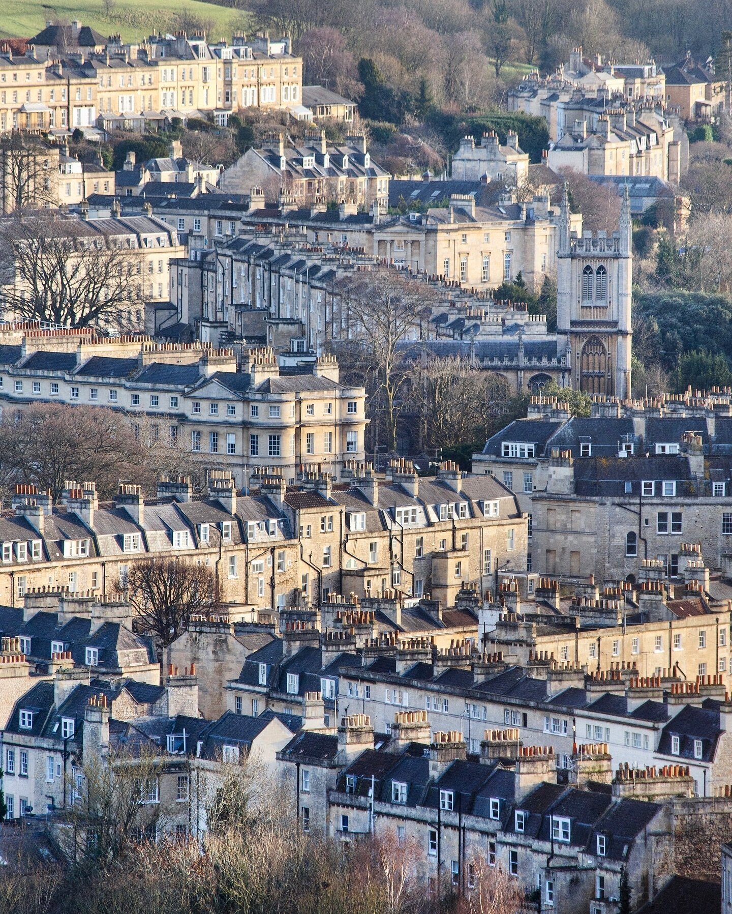 Gazing upon Bath from a distance is a wonderful experience. Pick a good spot to reveal a city full of honey coloured buildings that seem to effortlessly arrange themselves along long streets and steep hillsides. 

The warm glow of the stone under sun