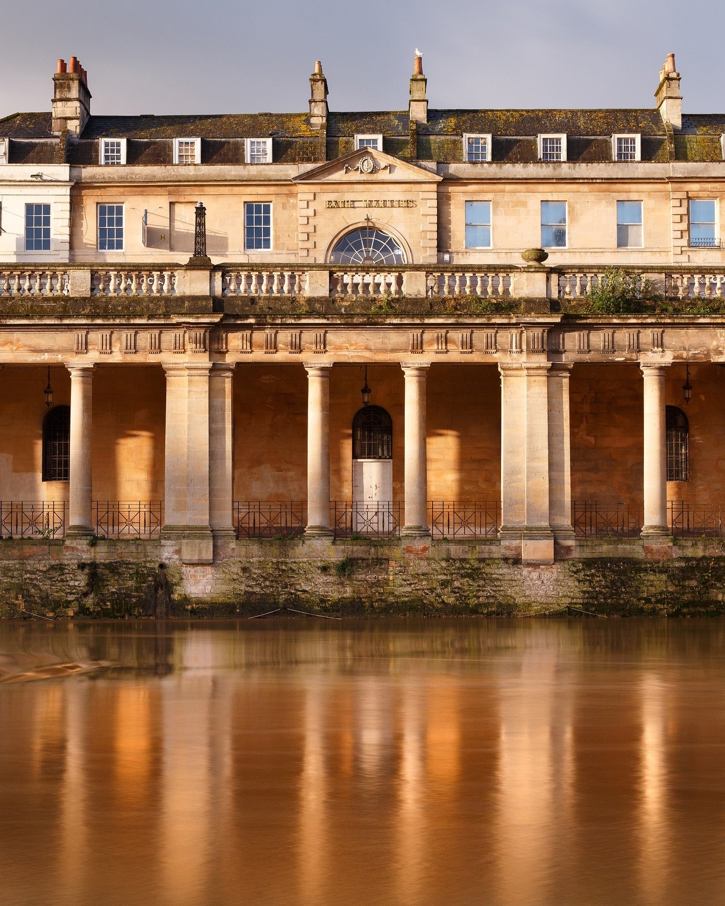 Down by the river and those views of beautiful Bath take on a whole new dimension&hellip;

Honey coloured stonework and slender columns create the perfect focal point for reflecting in the waters below and this spot, nestled between The Empire and Pu
