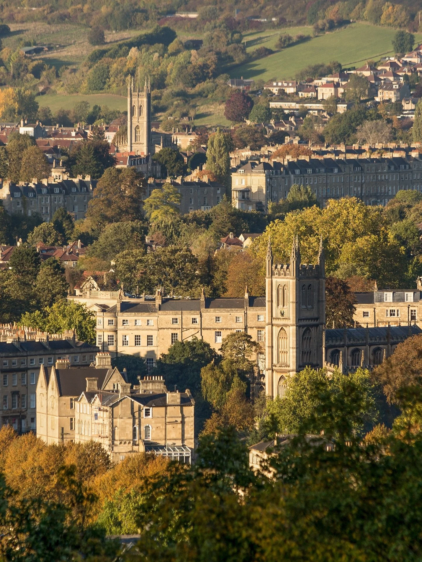 The beauty of Bath in autumn is hard to beat.
It&rsquo;s not just the famous landmarks that look incredible at this time of year but also all the townhouses that line the city&rsquo;s rolling hillsides too - each one accentuated by a tapestry of seas