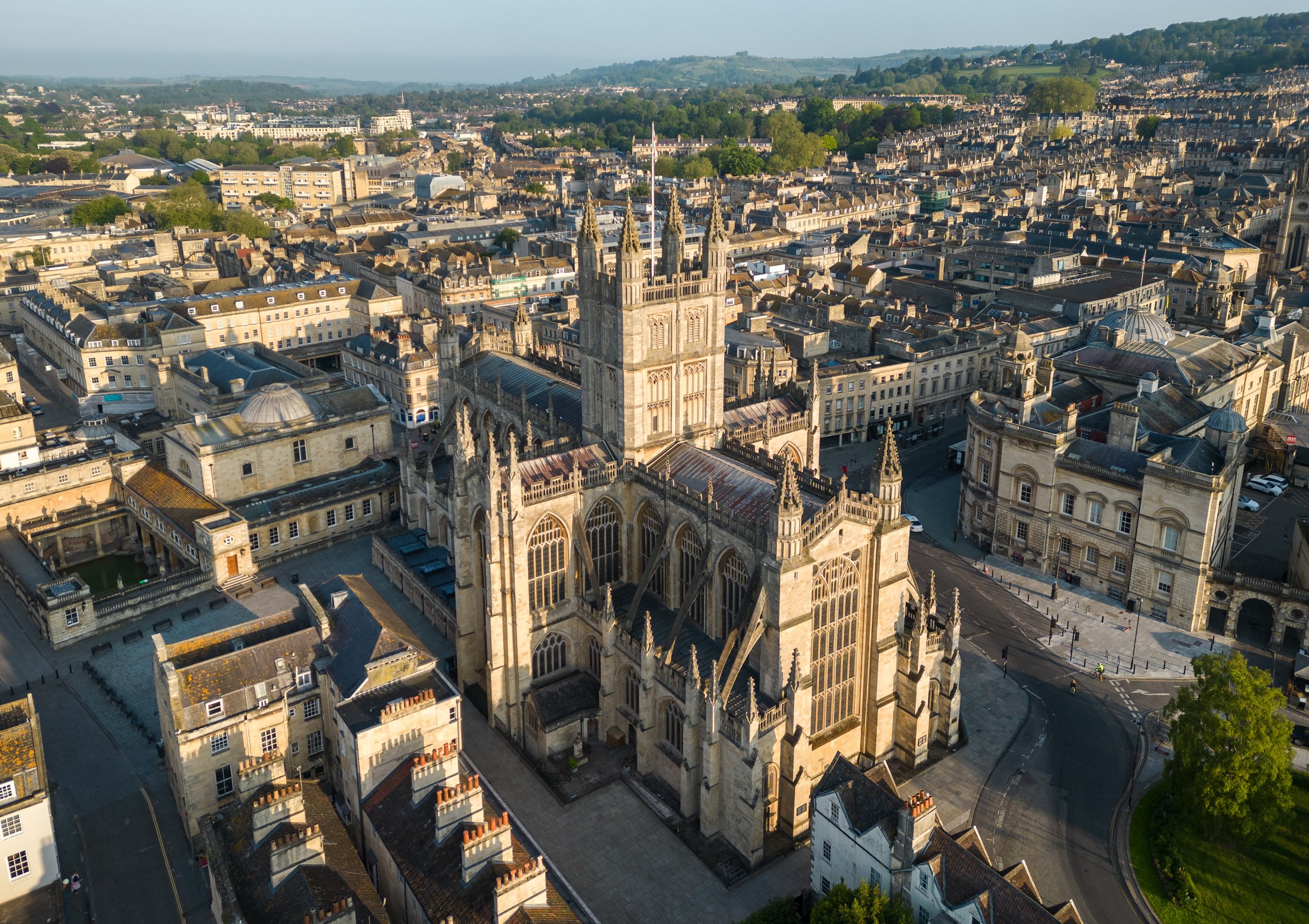 Bath Abbey aerial