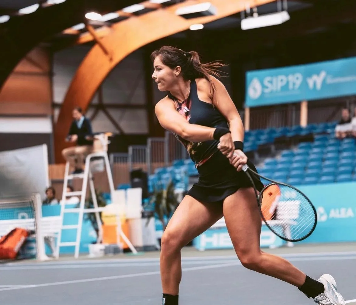 Burrage Reaches Career High — Tennis First