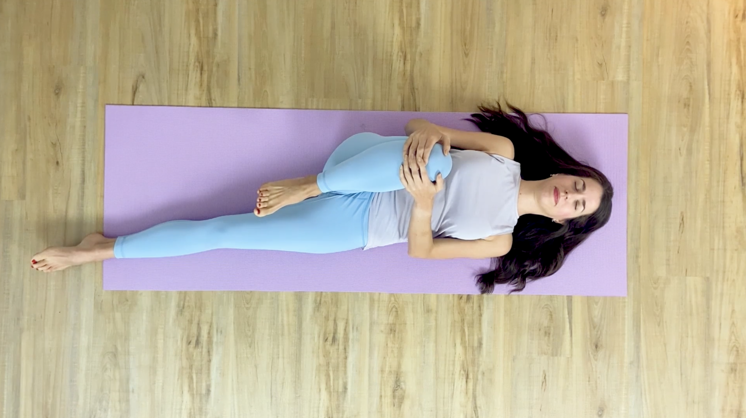 4b EXHALE hug in REPEAT on other leg