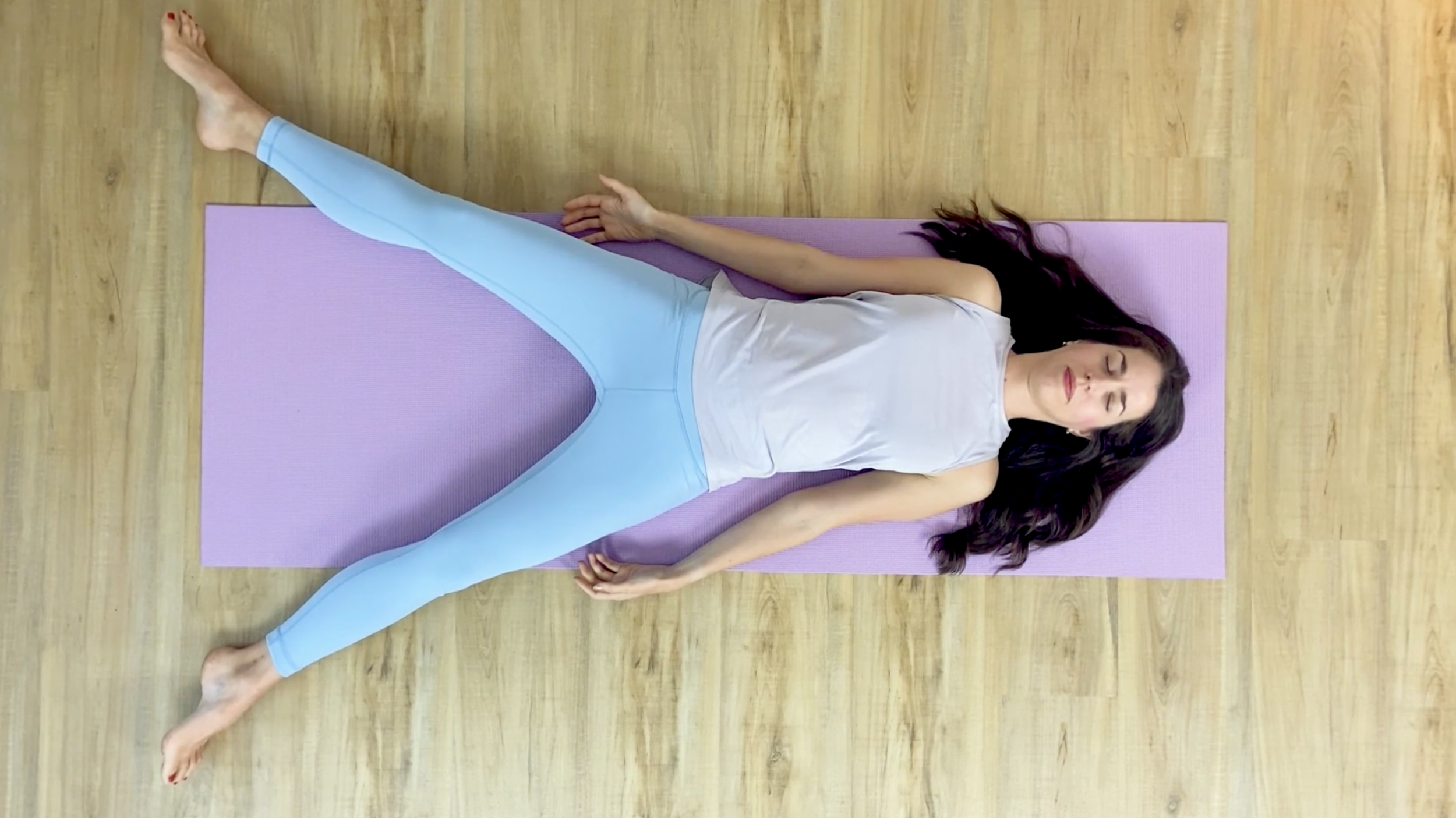 6a INHALE glide your legs out