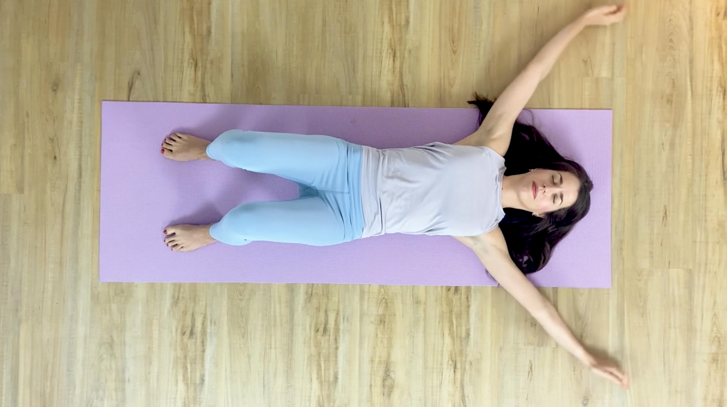 13b EXHALE glide the arms down