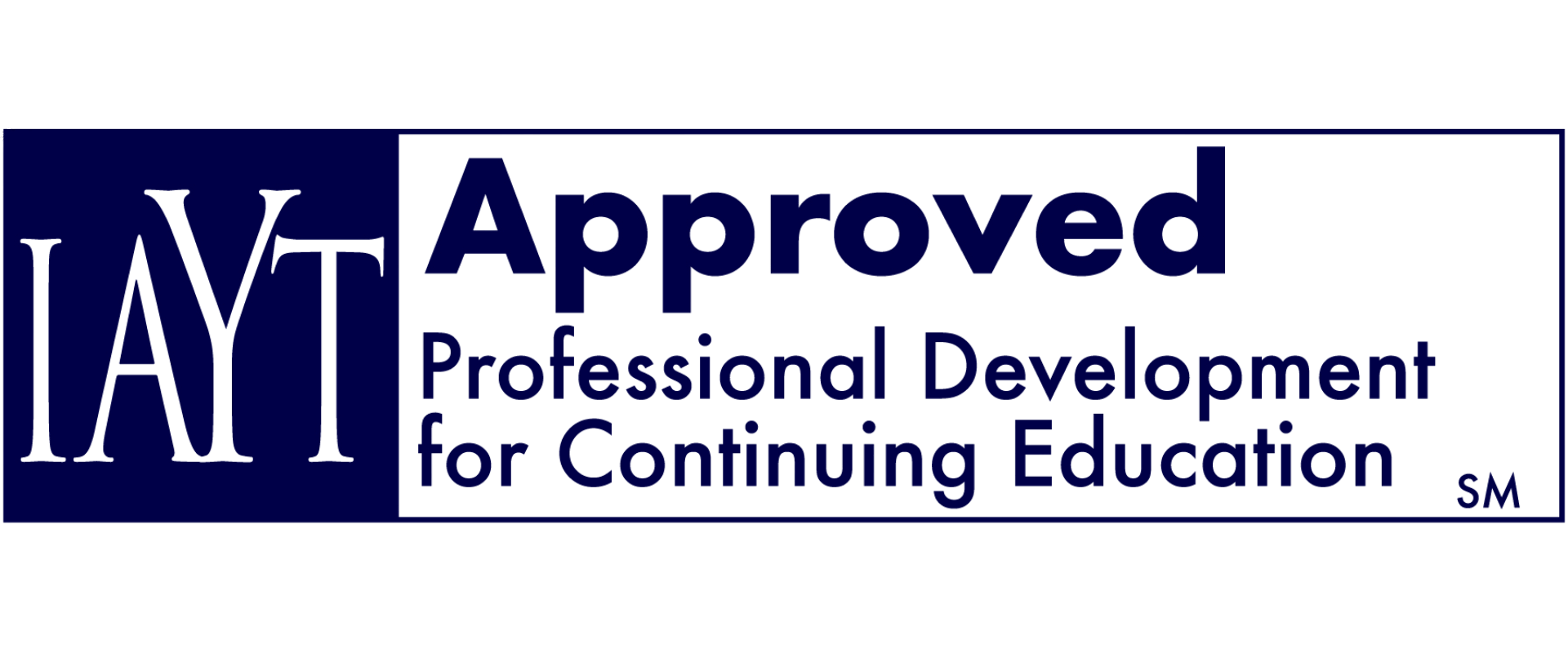 IAYT Approved: Professional Development for continuing education logo.