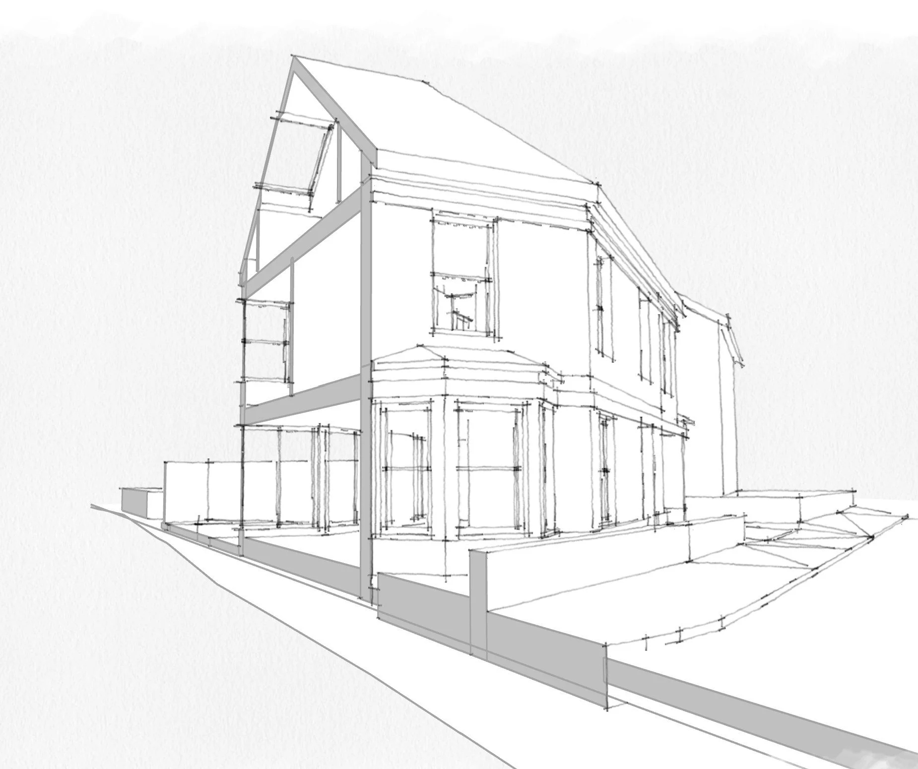 New build residential design by Cheltenham Architects - Pyste Studio