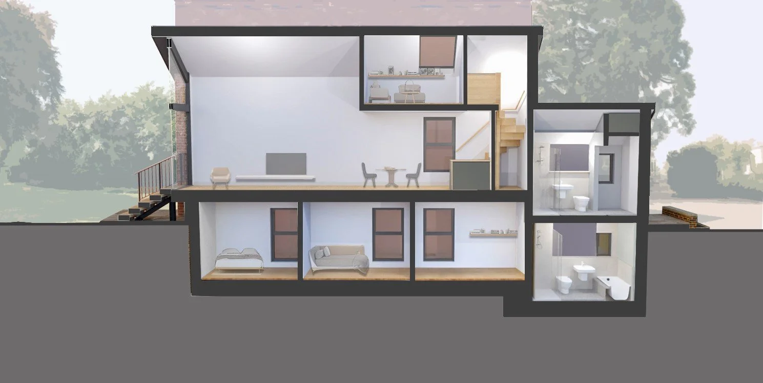 New build residential design by Cheltenham Architects - Pyste Studio