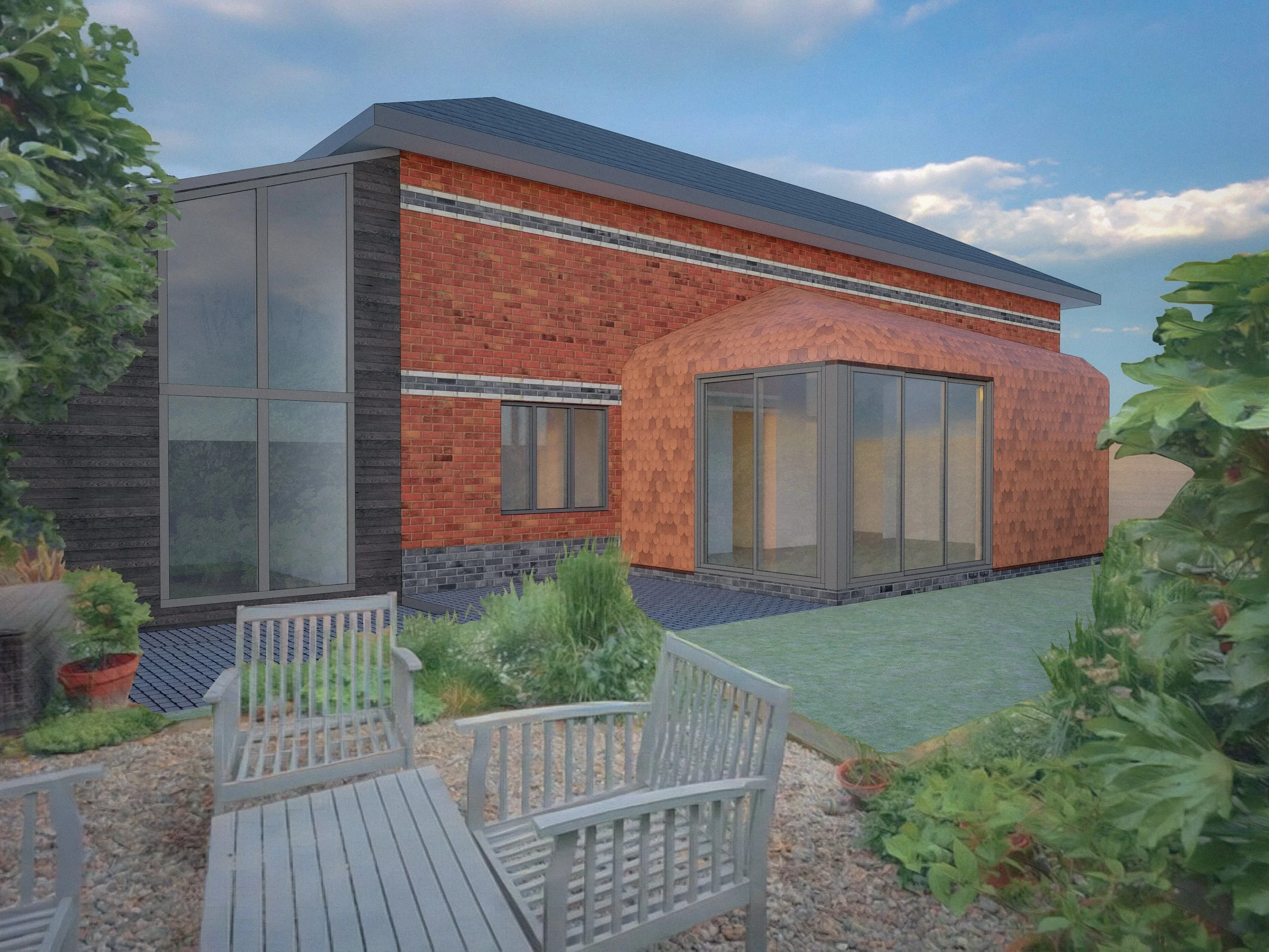 Residential extension  design by Cheltenham Architects - Pyste Studio