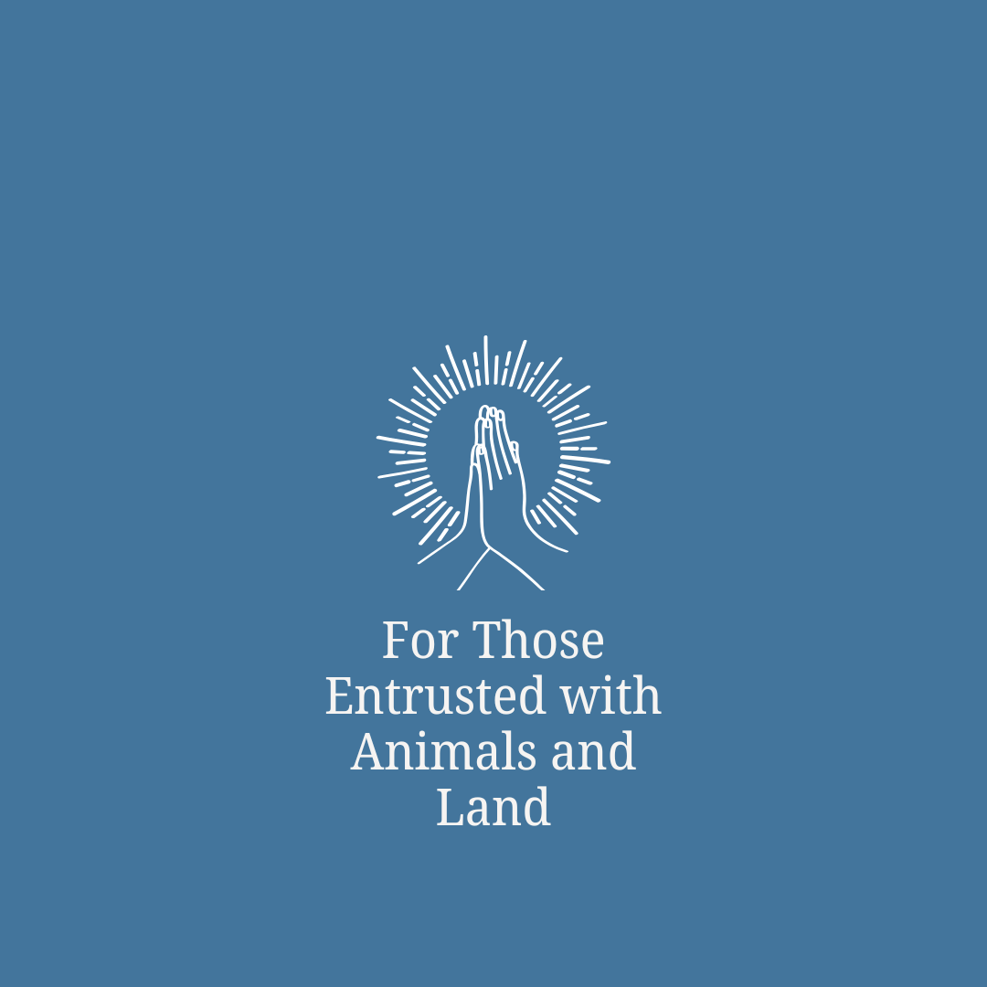 For Those Entrusted with Animals and Land