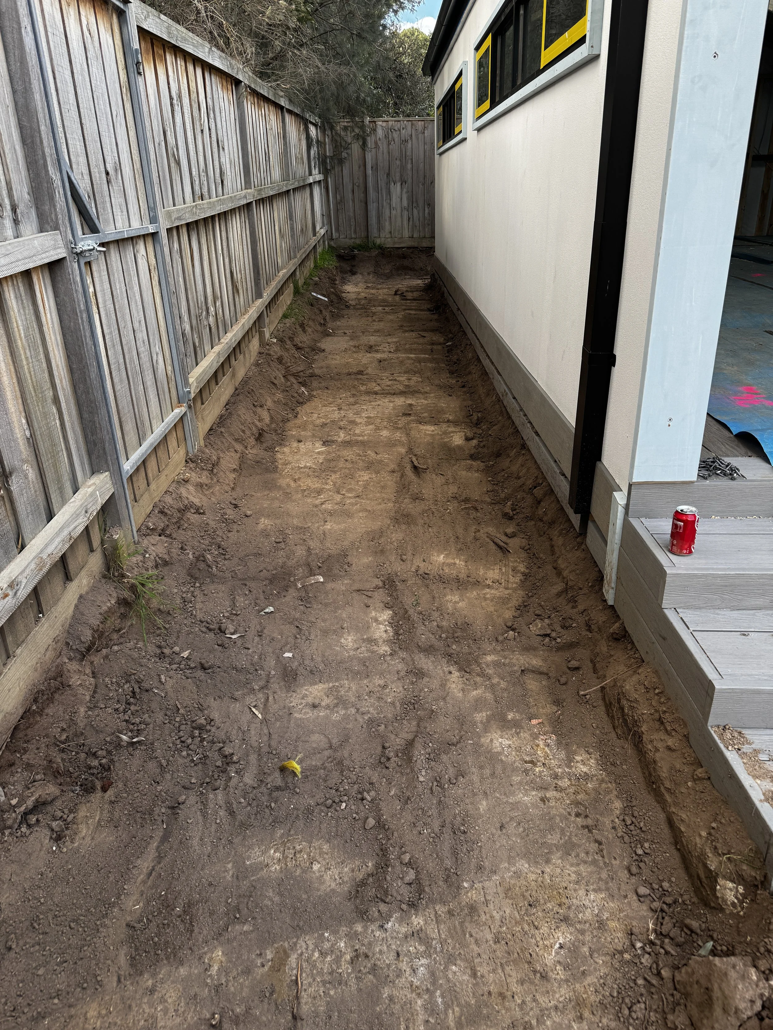 Site cut for concrete Rowville
