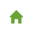 Green house icon