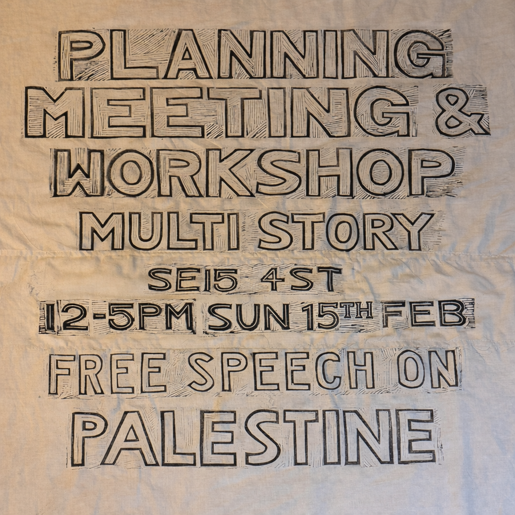 Free Speech On Palestine: Planning, Discussion + Banner Making