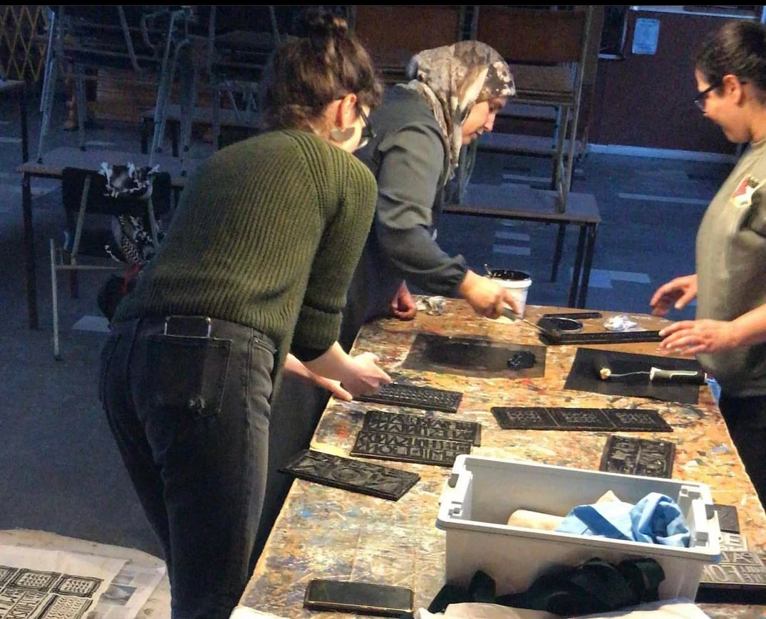 Free Speech On Palestine: Lino Cut Banner Making Workshop