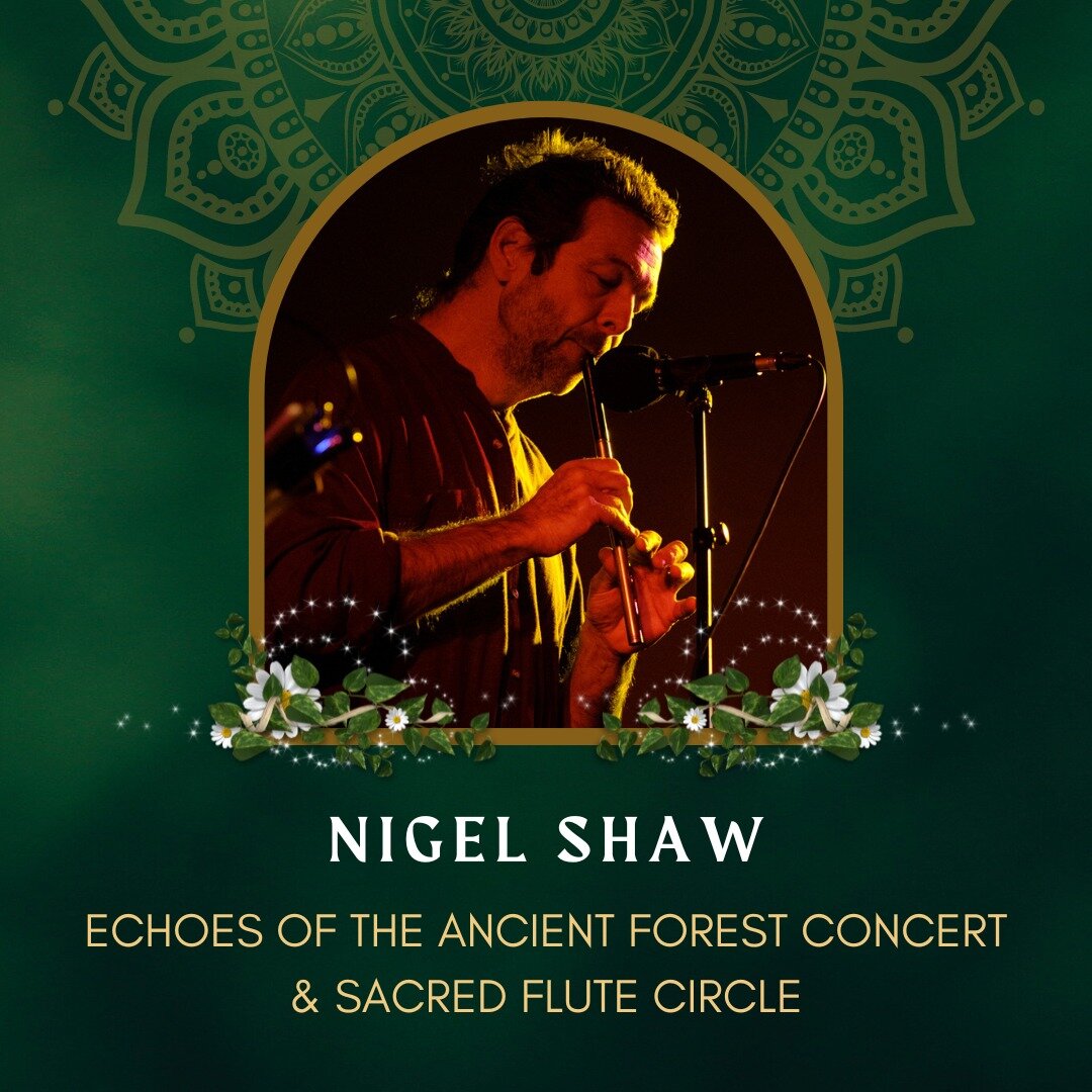 We are absolutely blessed to have the incredible music of Nigel Shaw coming to Heart Festival! 😍

Nigel is a renowned Dartmoor musician and composer. In his concert &quot;Echoes of the Ancient Forest&quot; he will lead a sound journey across the anc