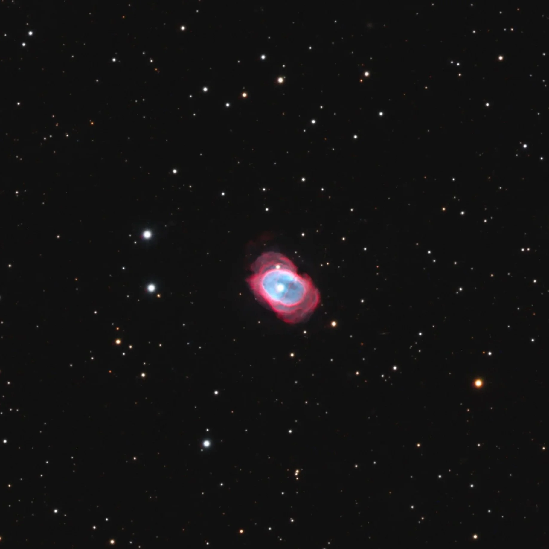 NGC3132 – Eskimo Nebula – processed by Cosmic Captures from Telescope.Live image data