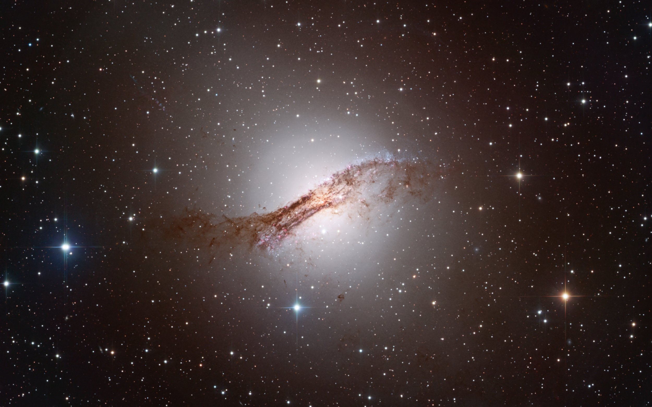 Centaurus A – NGC 5128 – processed by Cosmic Captures from Telescope.Live image data