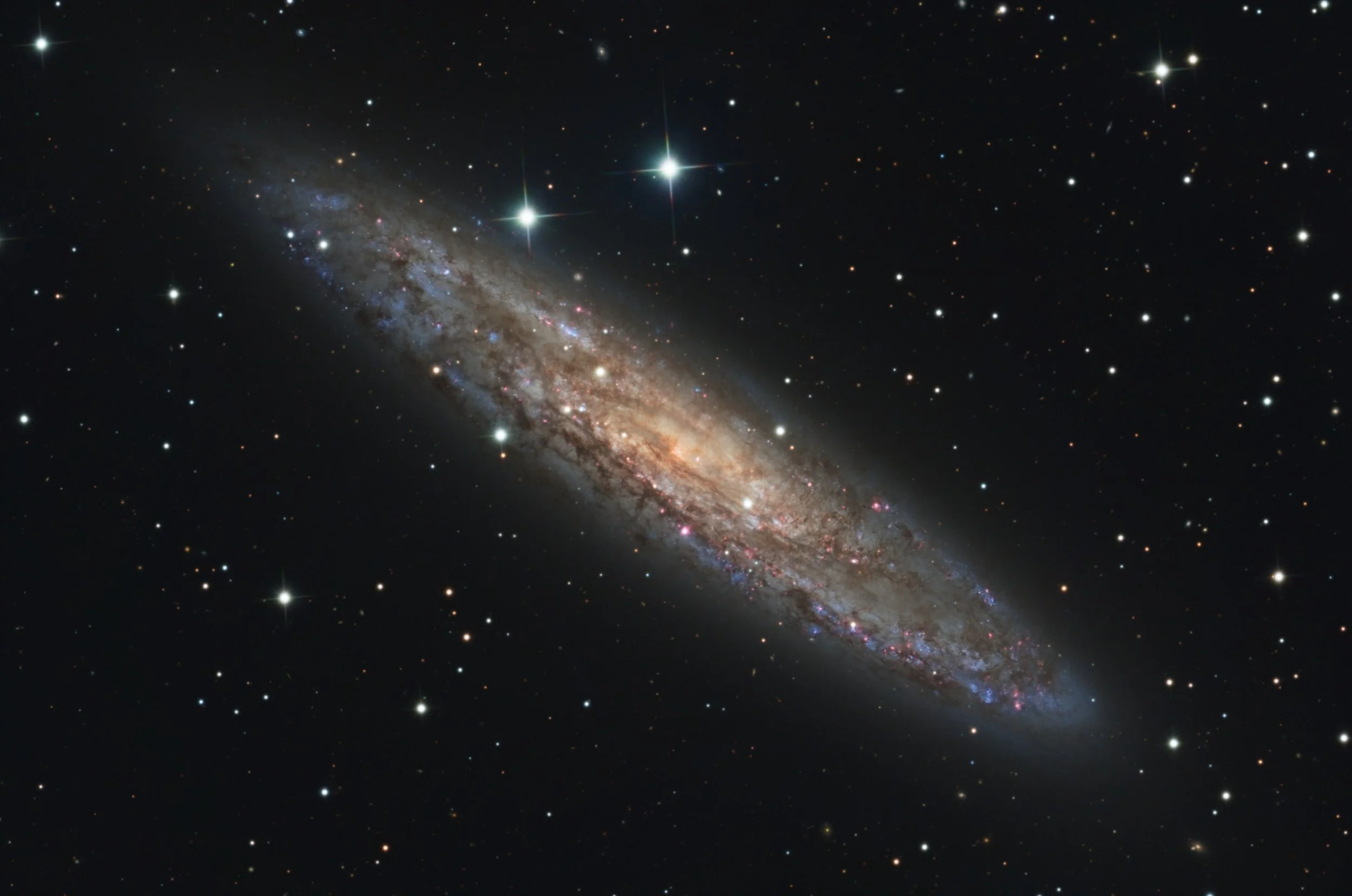 NGC 253 – processed by Cosmic Captures from Telescope.Live image data