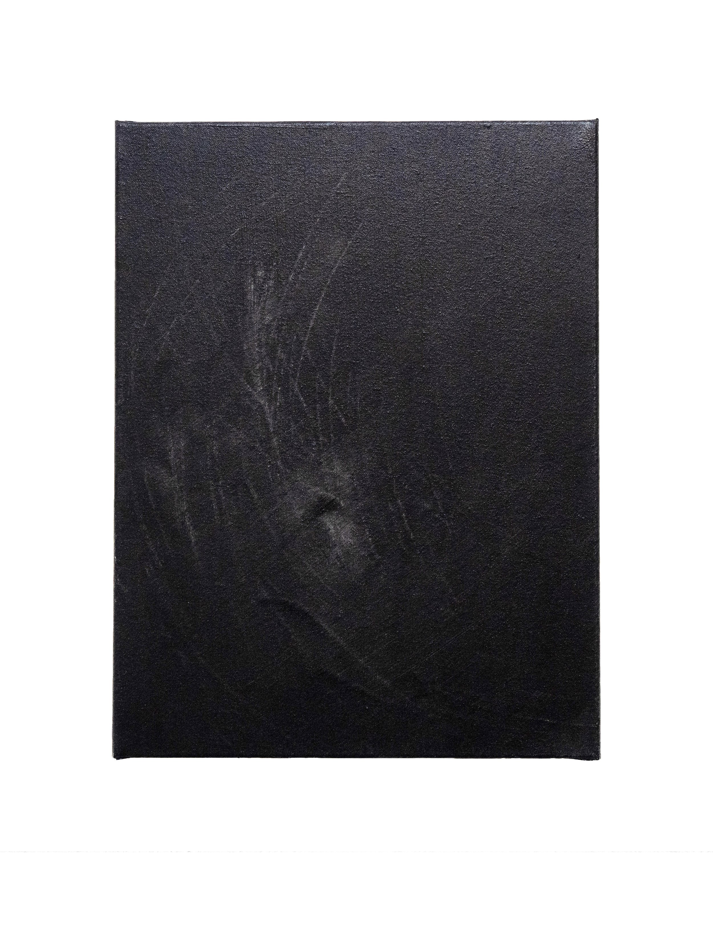 Untitled (Black), 40.6 x 30.5cm, Oil on Canvas, 2025