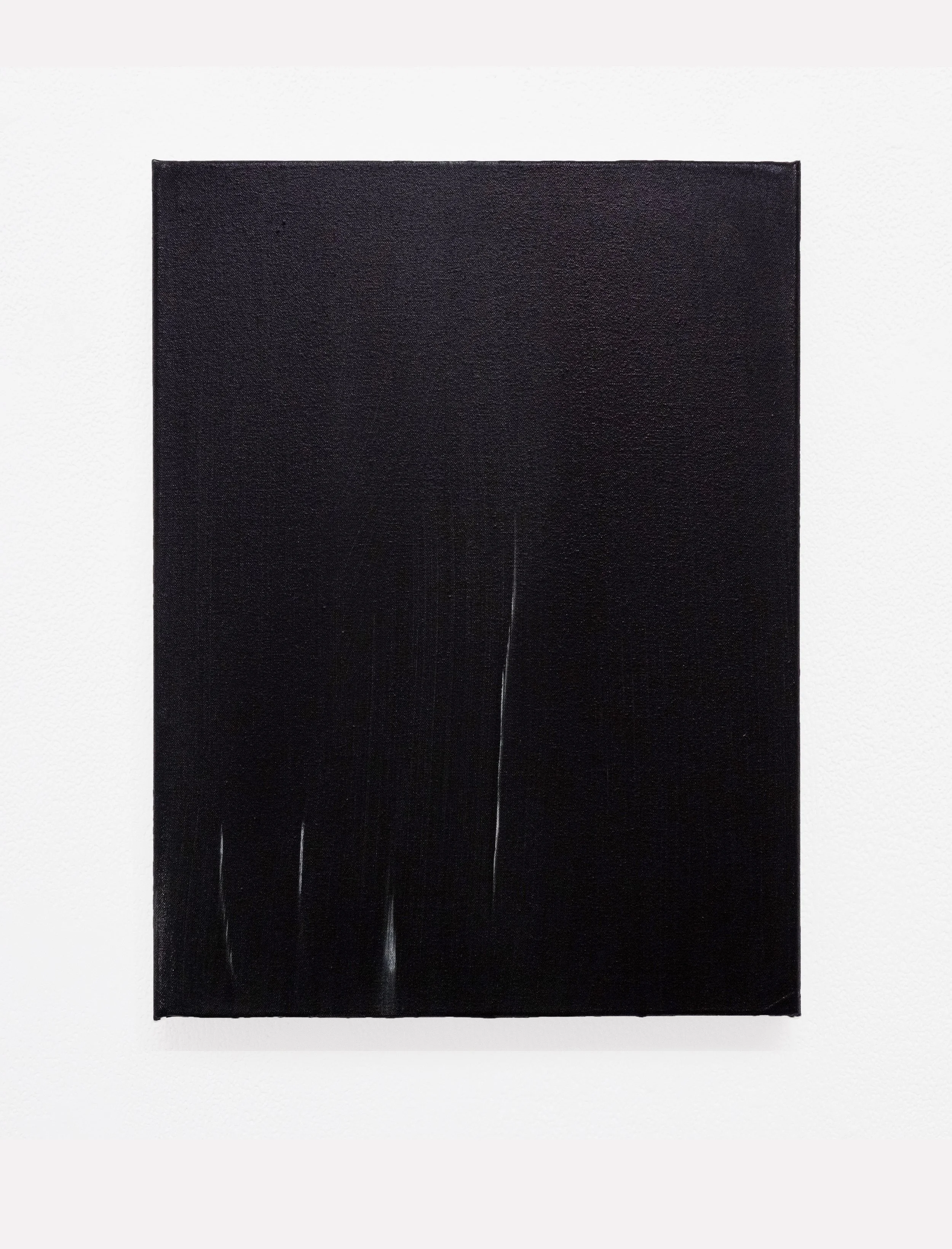 Untitled (Black - Green), 40.6 x 30.5cm, Oil on Canvas, 2025
