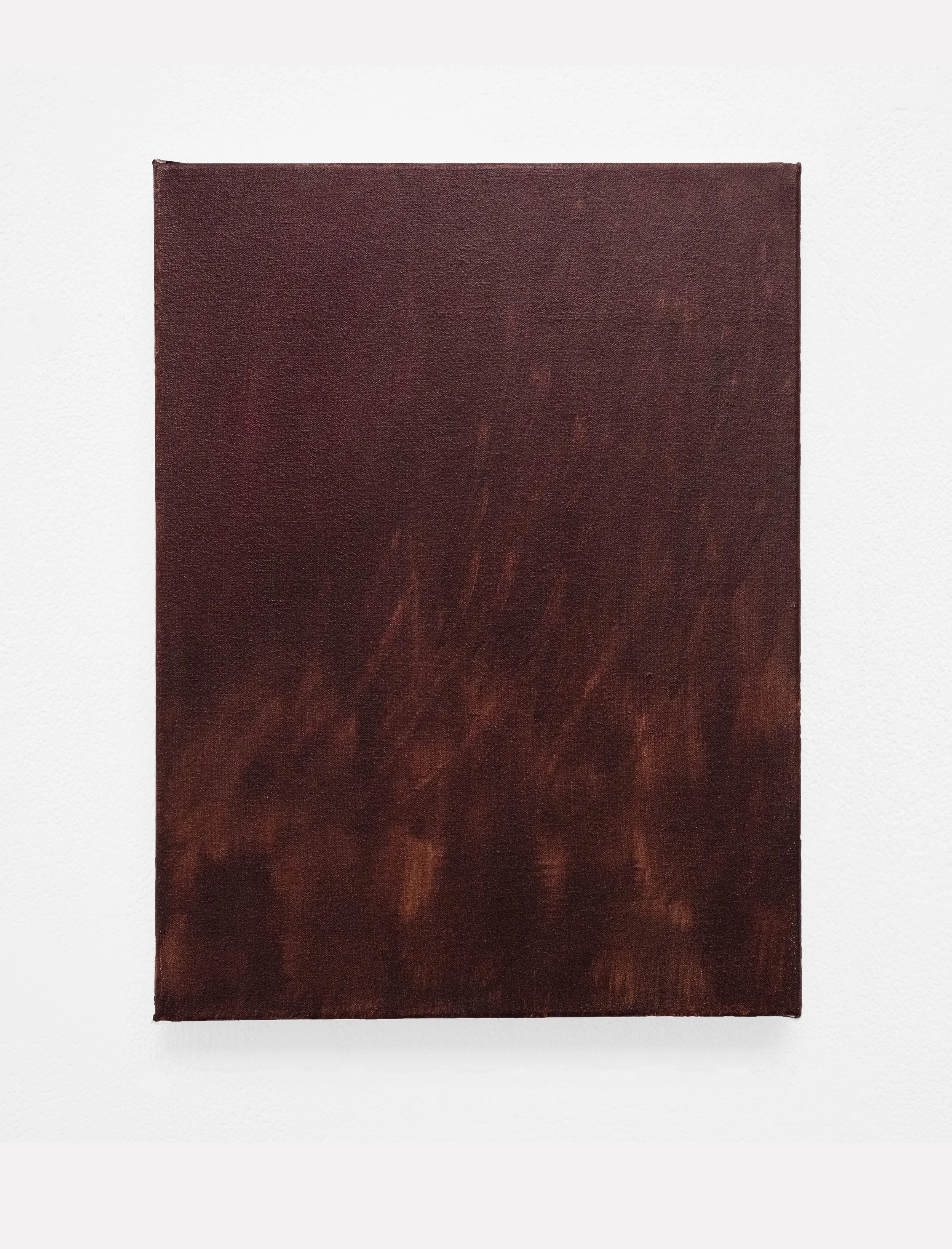 Untitled (Red - Brown), 40.6 x 30.5cm, Oil on Canvas, 2025