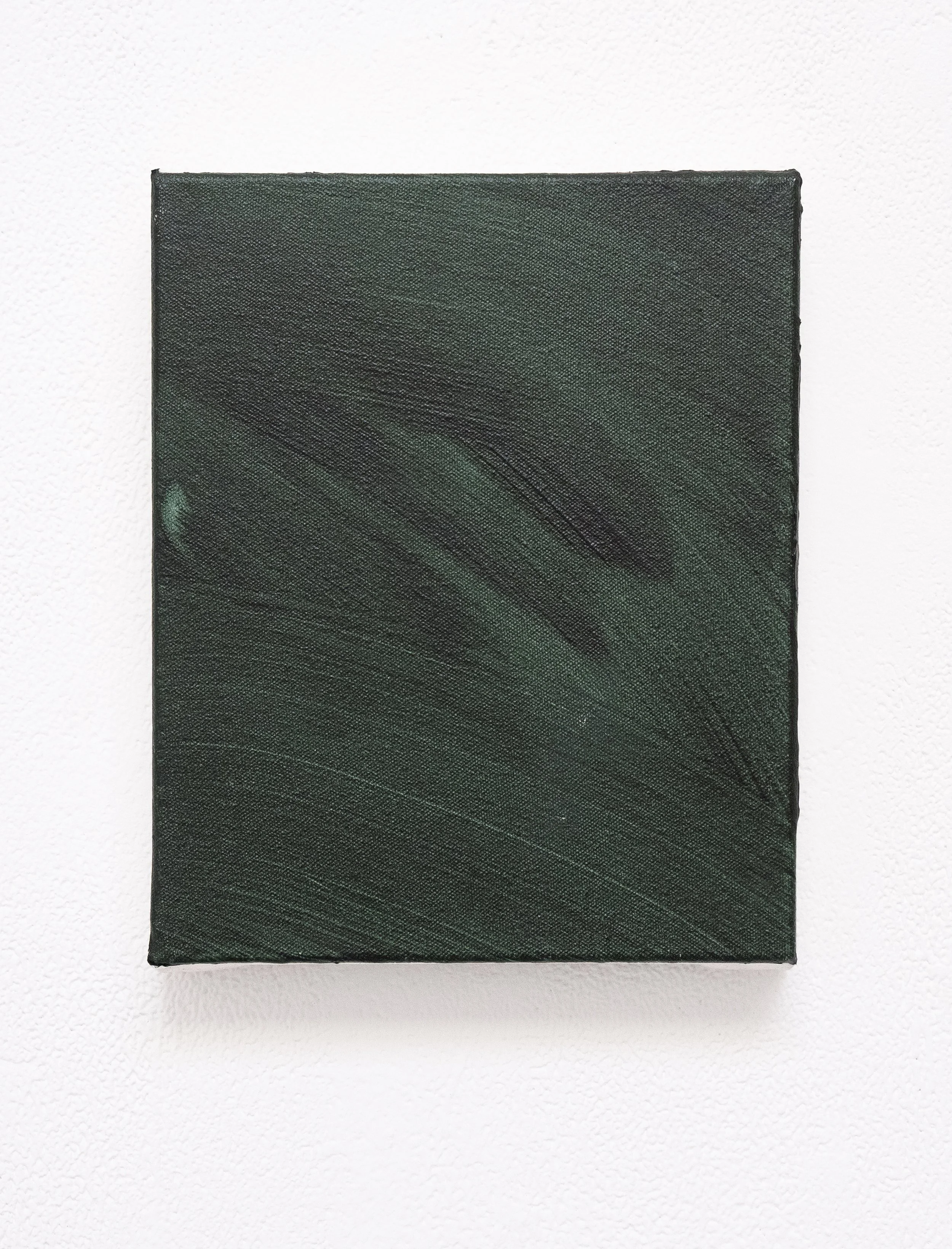 Untitled (Emerald Green), 25 x 20cm, Oil on Canvas, 2025