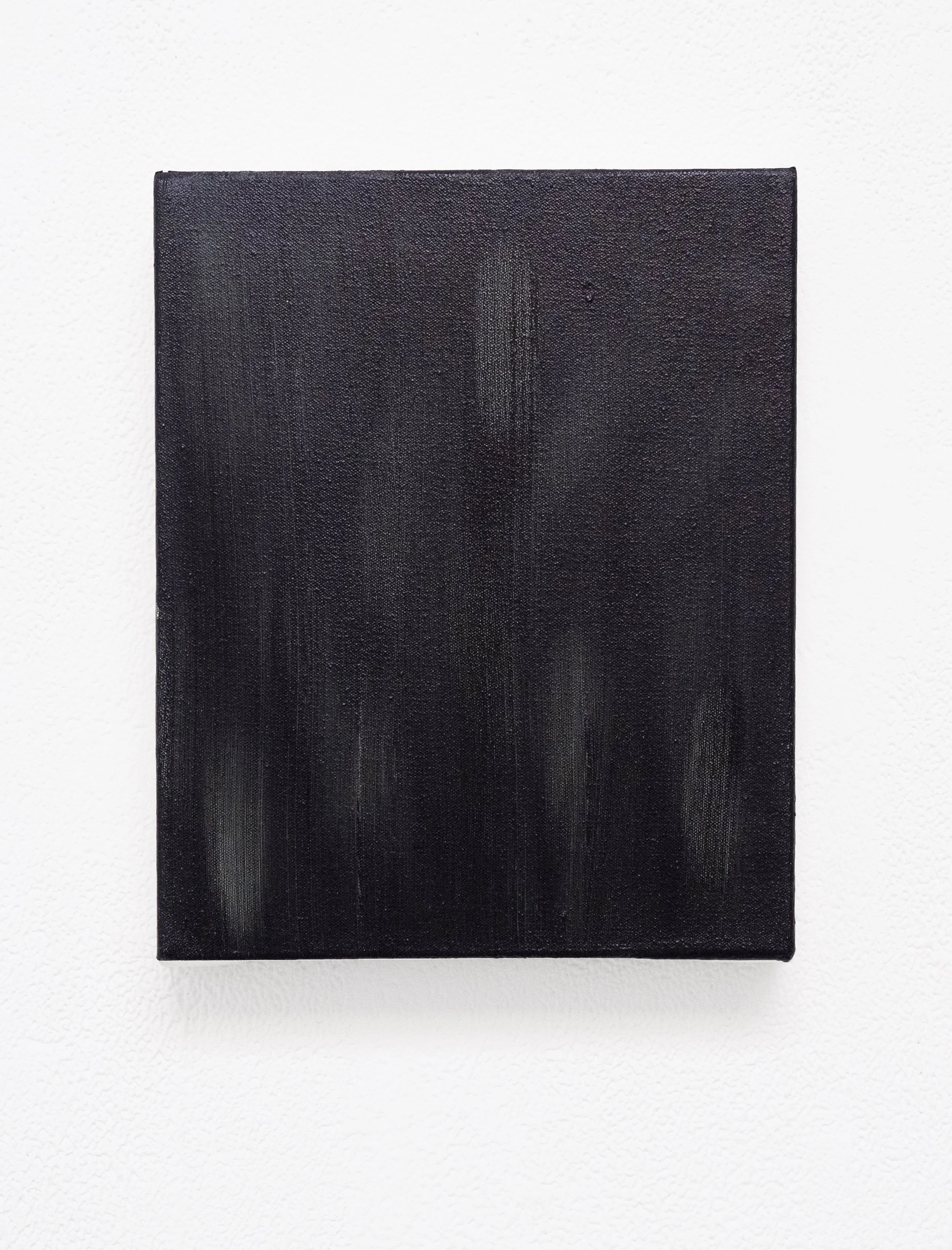 Untitled (Dark Black), 25 x 20cm, Oil on Canvas, 2025