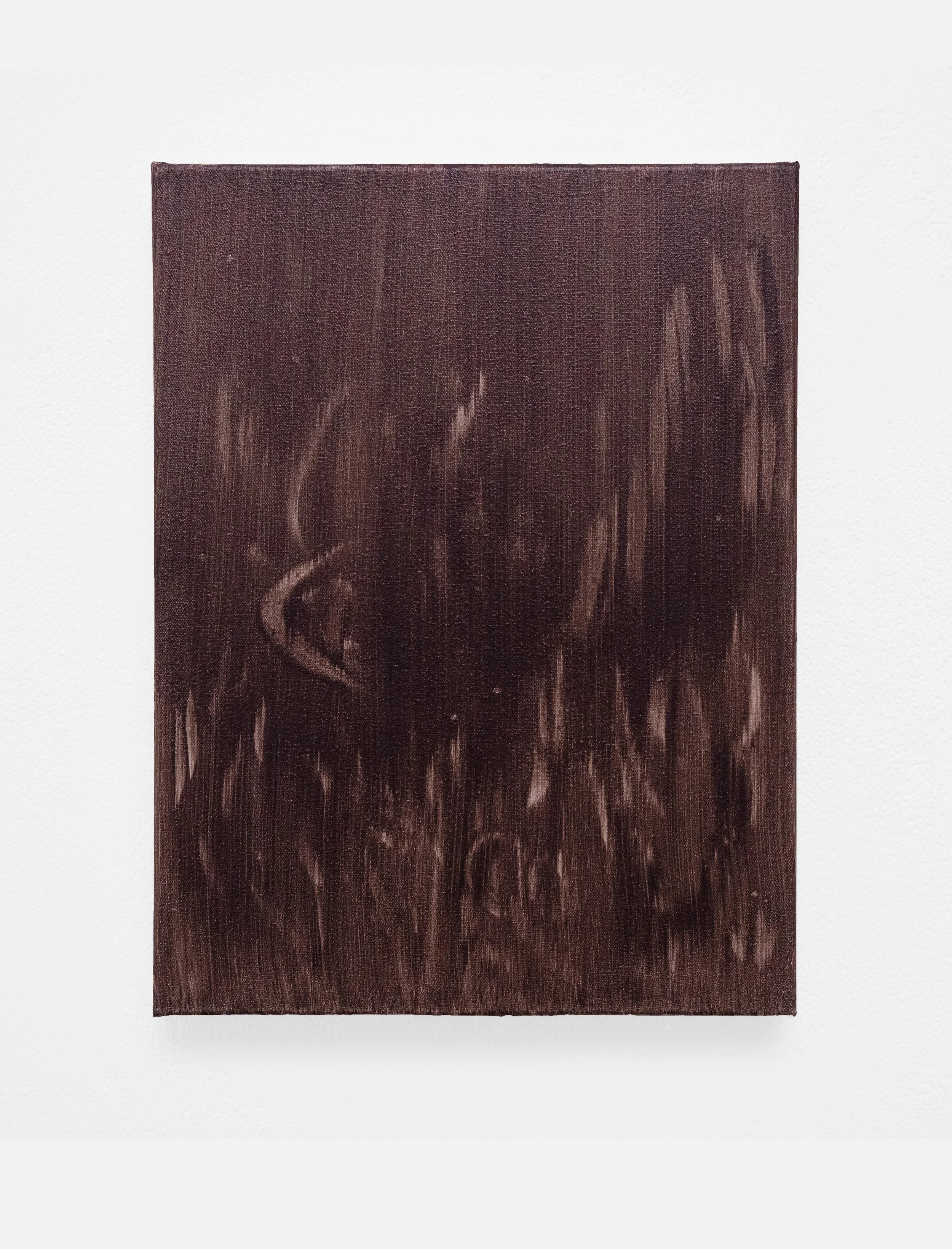 Untitled (Purple - Brown), 40.6 x 30.5cm, Oil on Canvas, 2025
