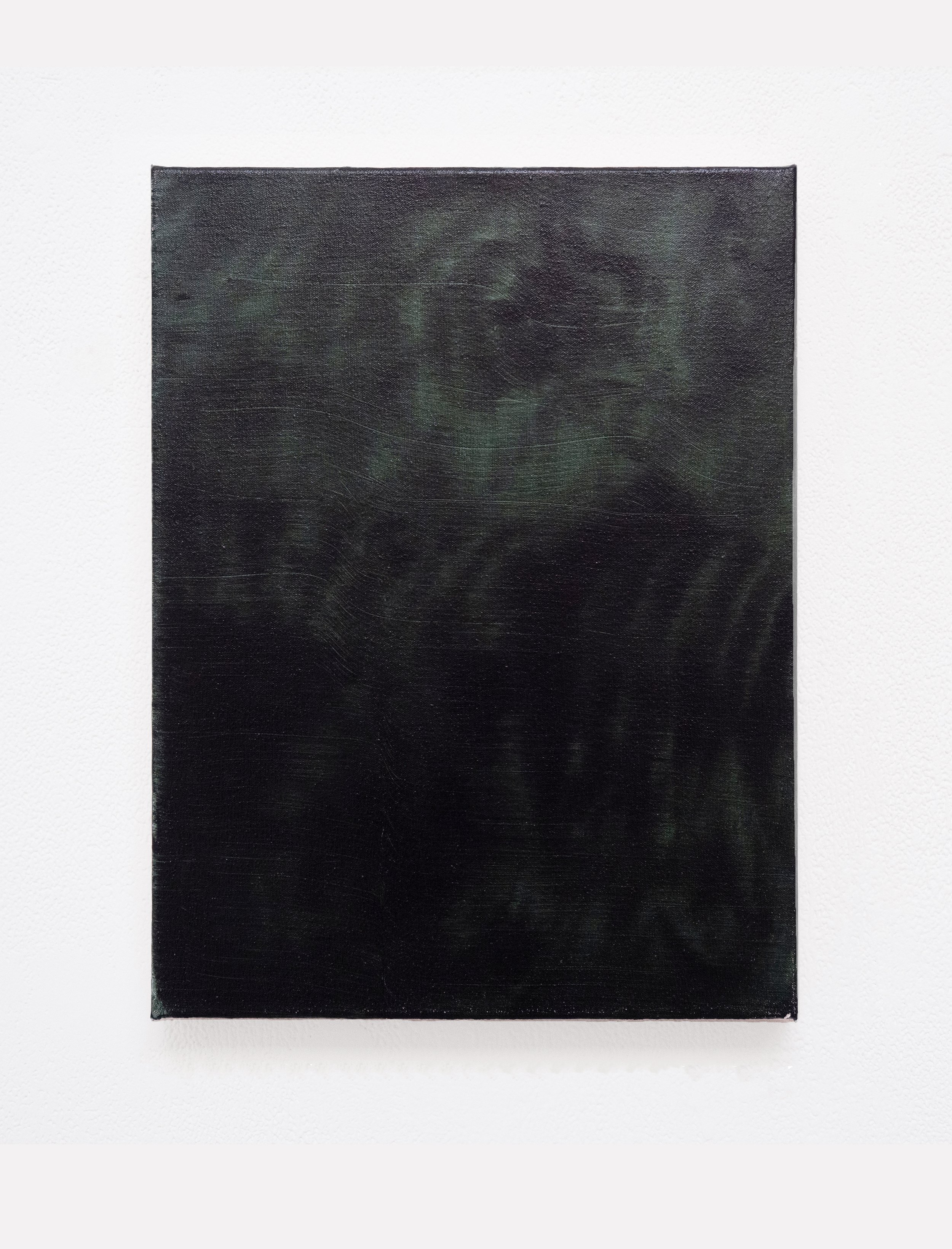 Untitled (Emerald Green), 40.6 x 30.5cm, Oil on Canvas, 2025