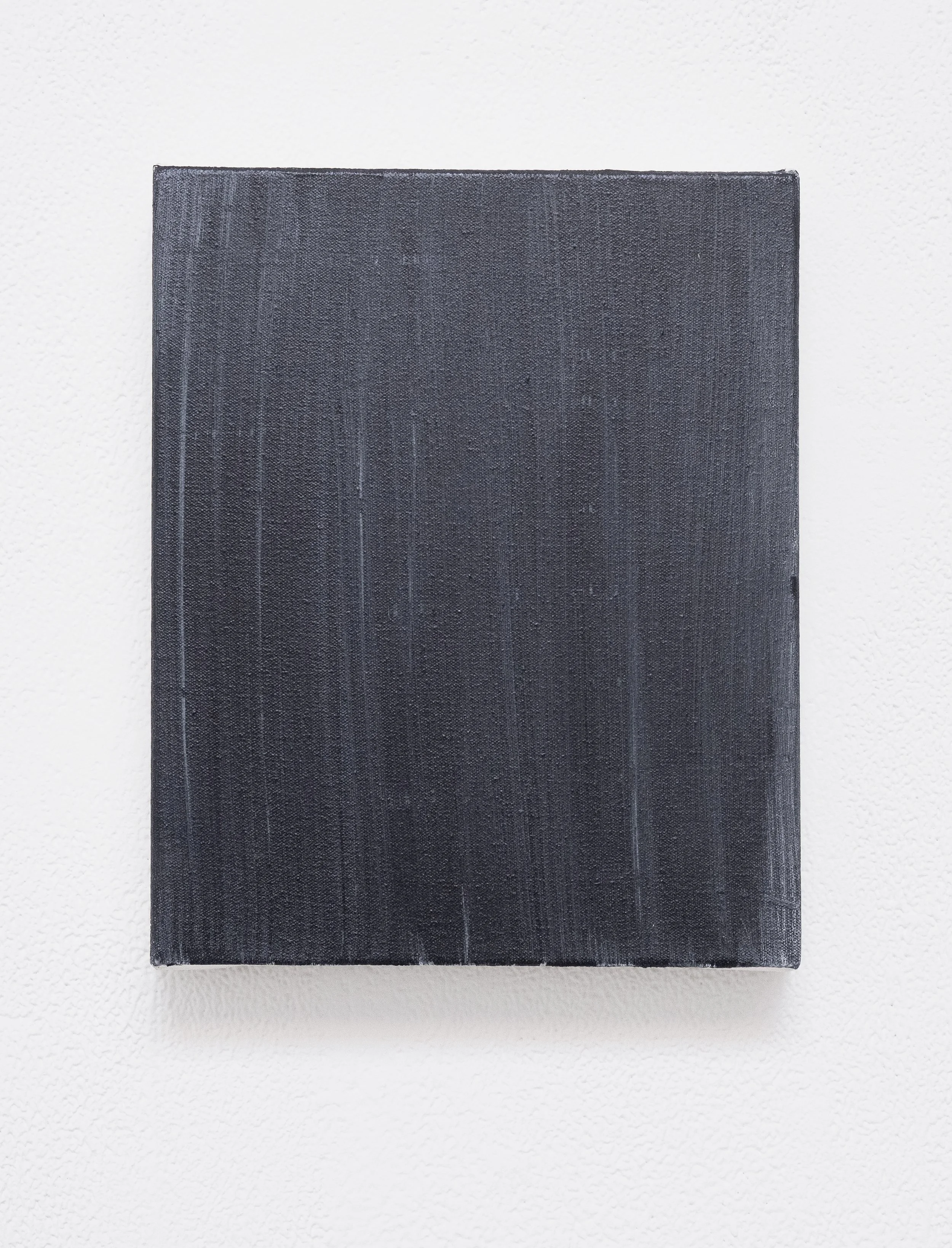 Untitled (Blue - Black), 25 x 20cm, Oil on Canvas, 2025