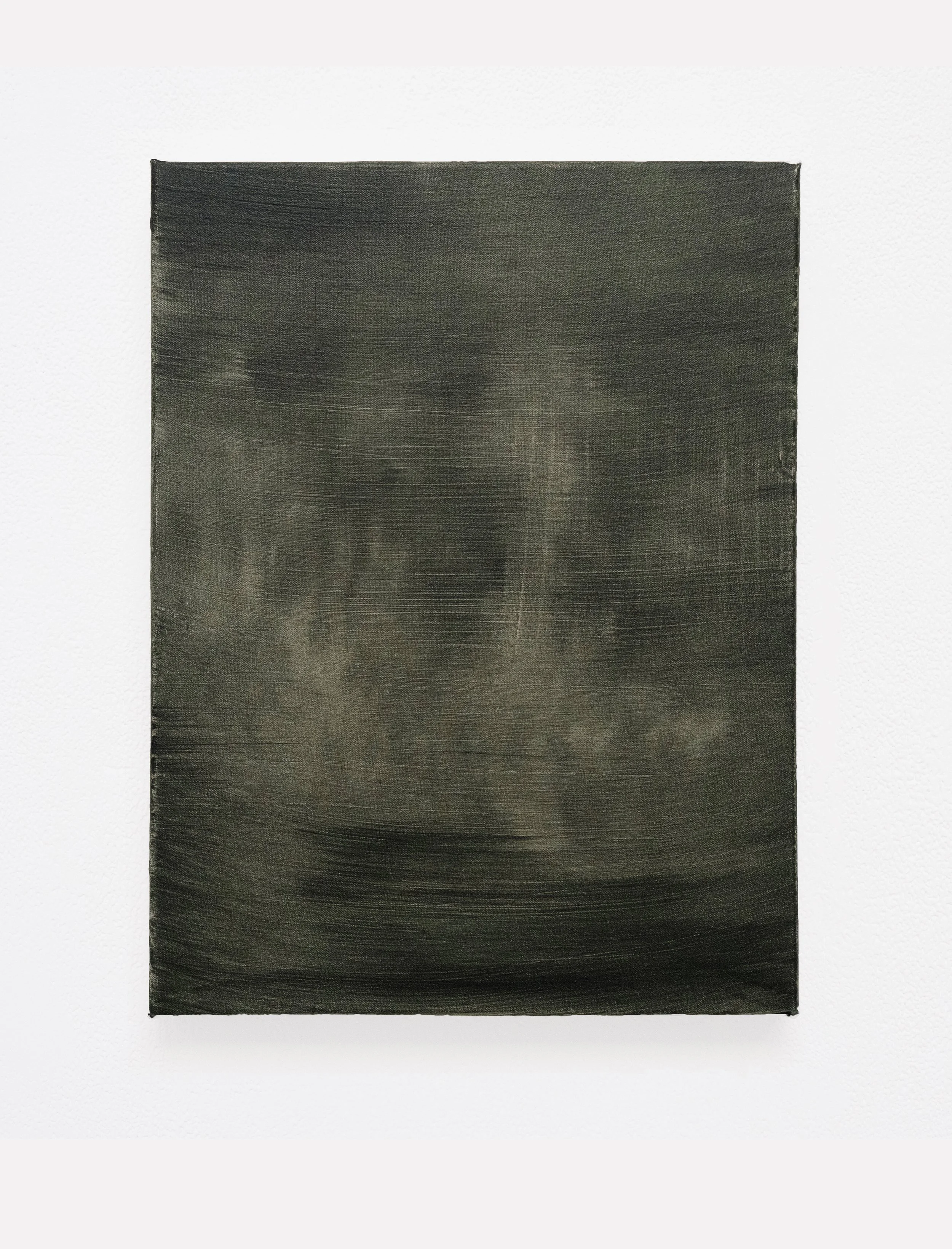 Untitled (Grey - Green), 40.6 x 30.5cm, Oil on Canvas, 2025