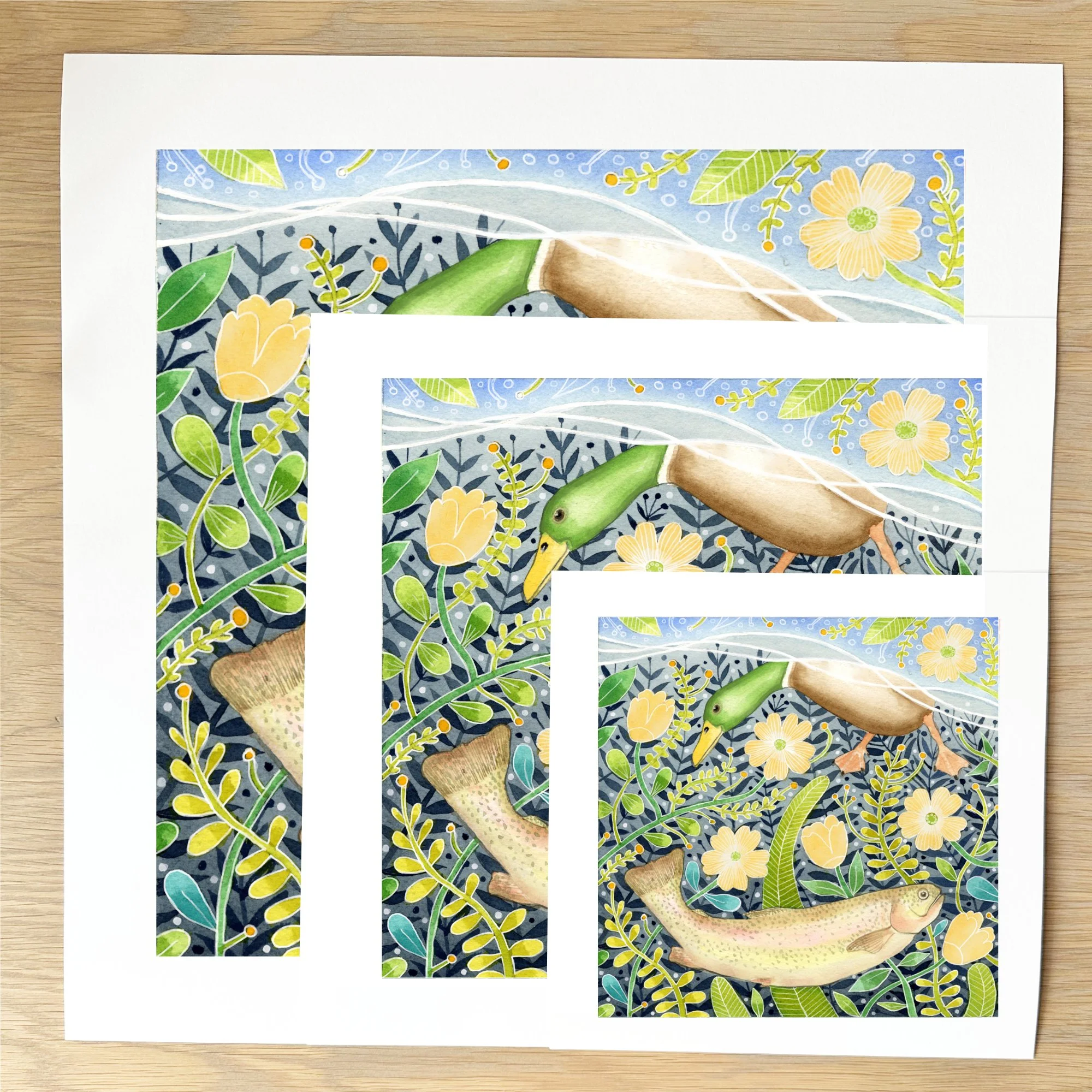 art print sizes summer trout and friend.jpg