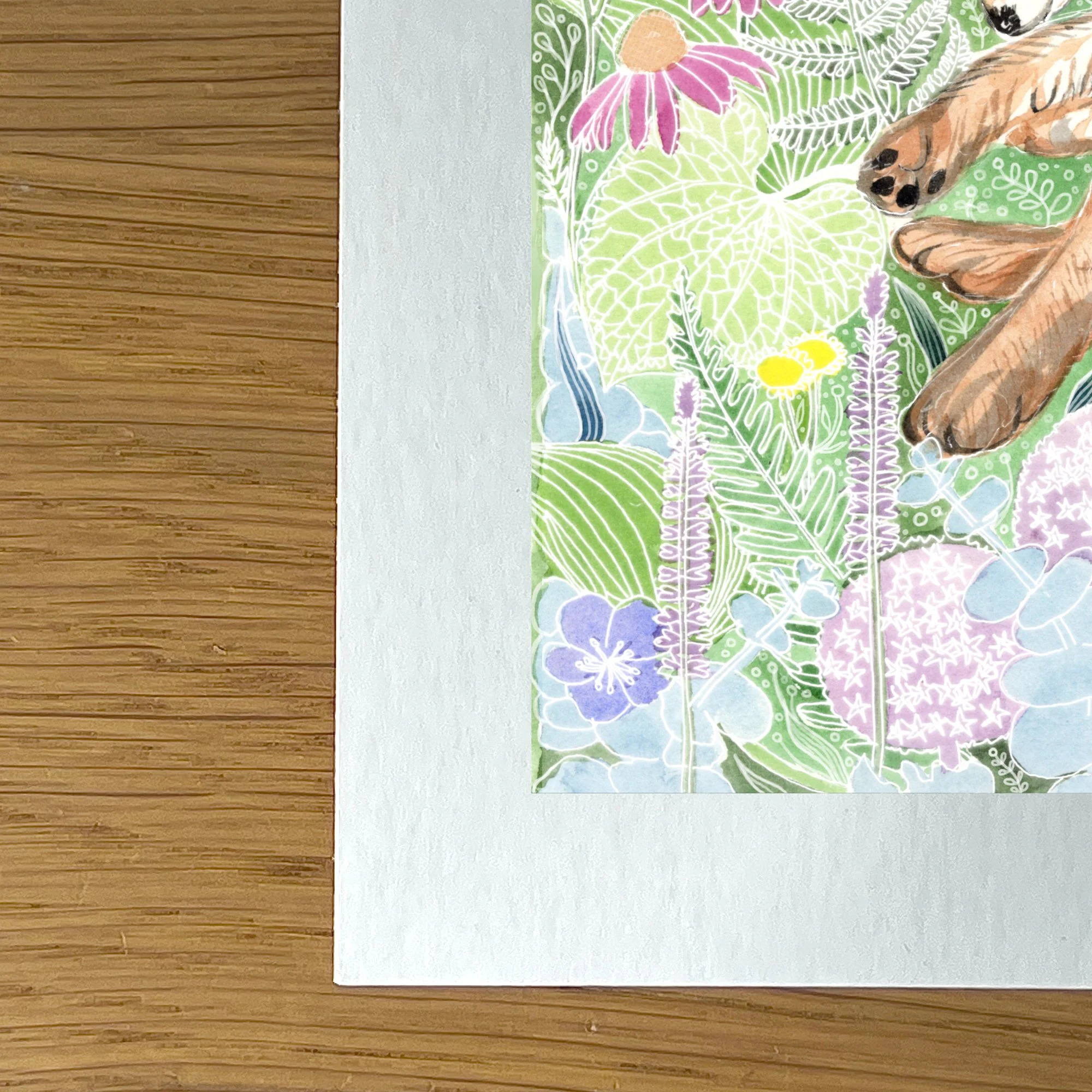 New 4cm art print corner Sleeping Fox.jpg