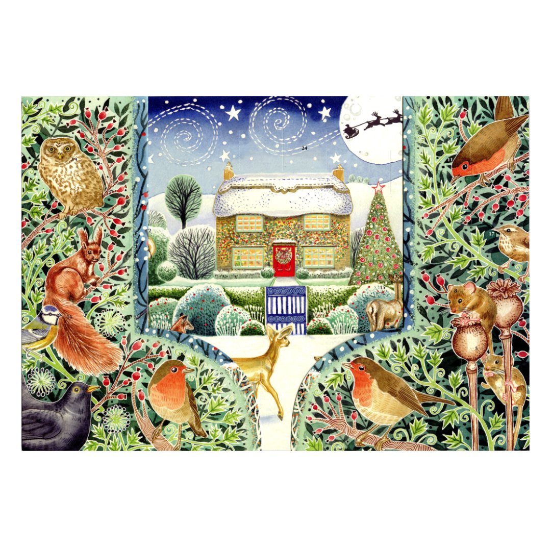 Woodmansterne 'Winter Cottage' 3D Advent Calendar