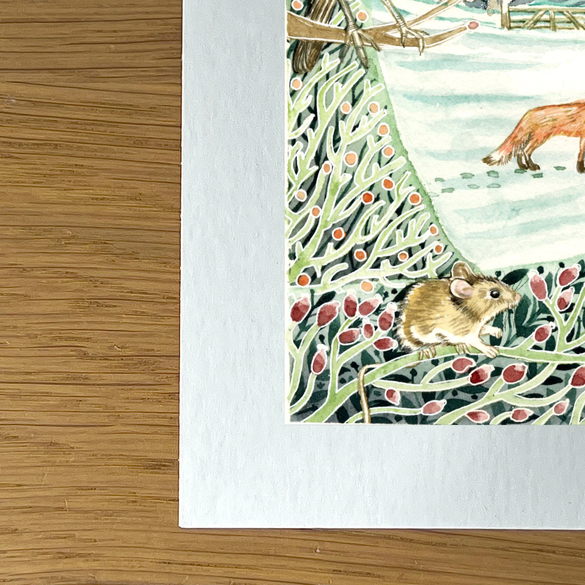 New 4cm art print corner Winter Hare.jpg (Copy)