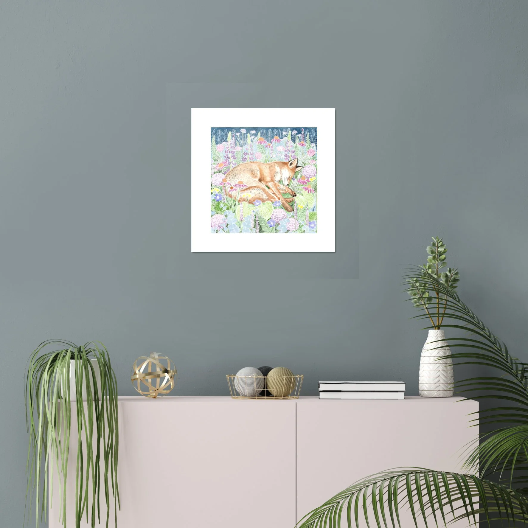 16 inch unframed pic Sleeping Fox .jpg