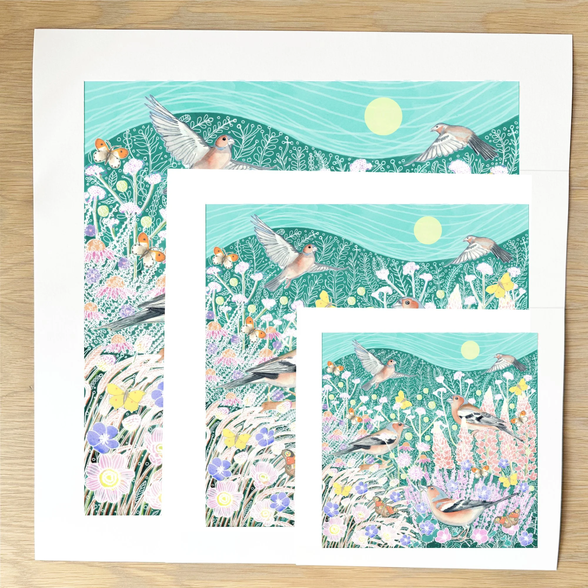 art print sizes a charm of chaffinches.jpg