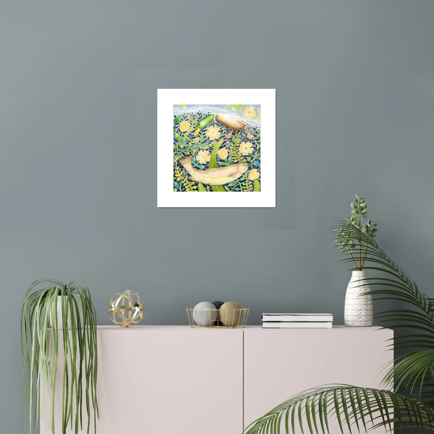 16 inch unframed pic trout and friend.jpg