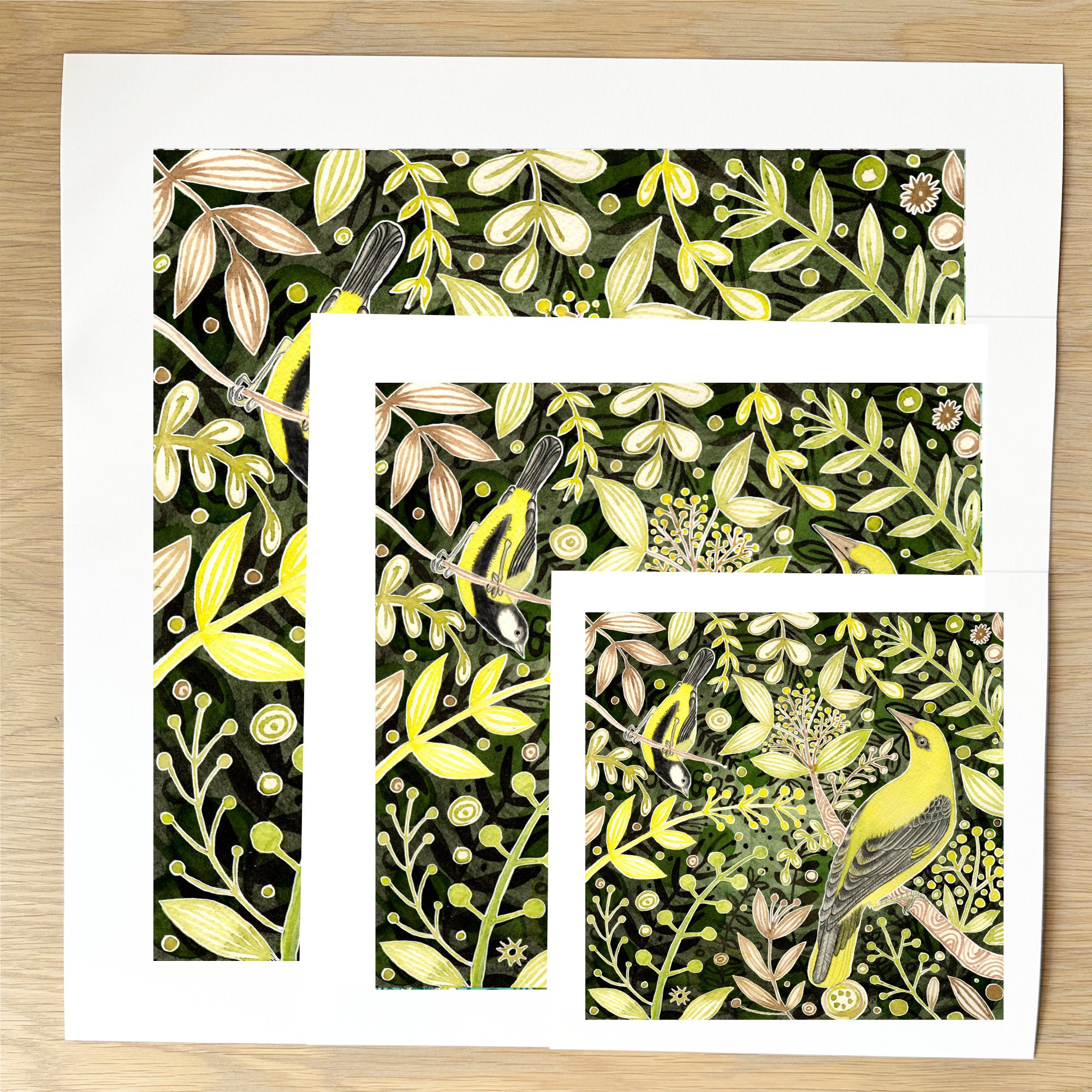 art print sizes Oriole with Great Tit.jpg