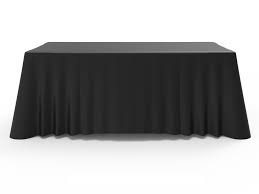 Draped Table Throw with Closed Back