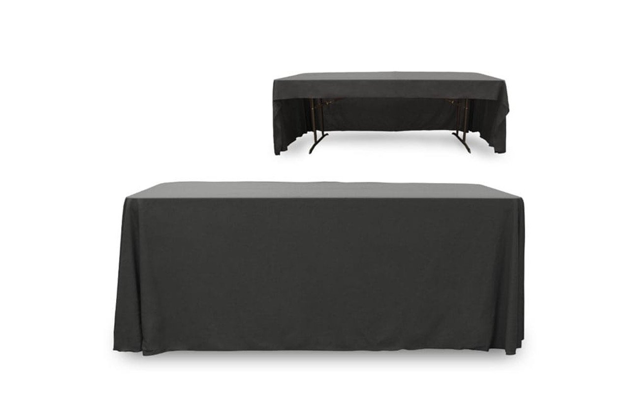 Draped Table Throw with Open Back