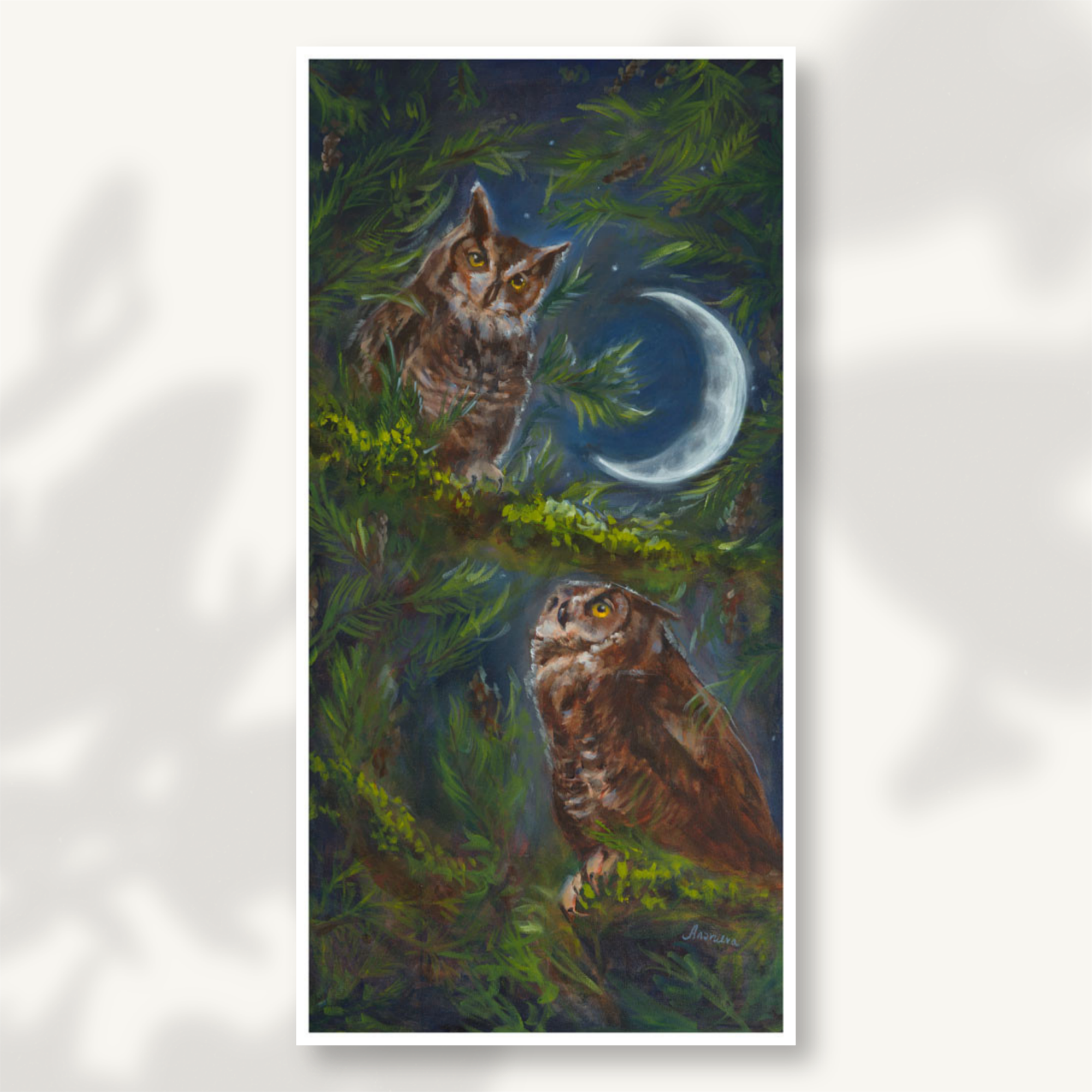 Great Horned Owls Fine Art Print