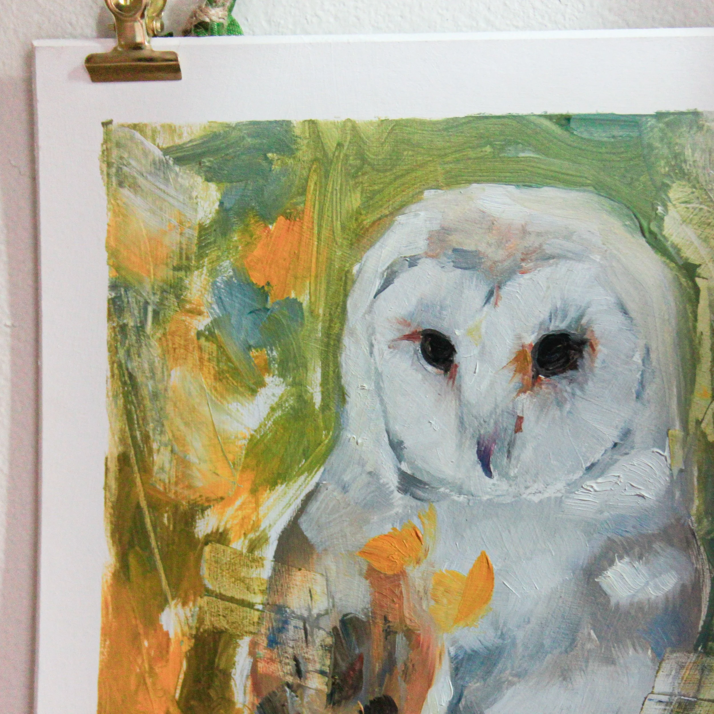 colorful owl painting