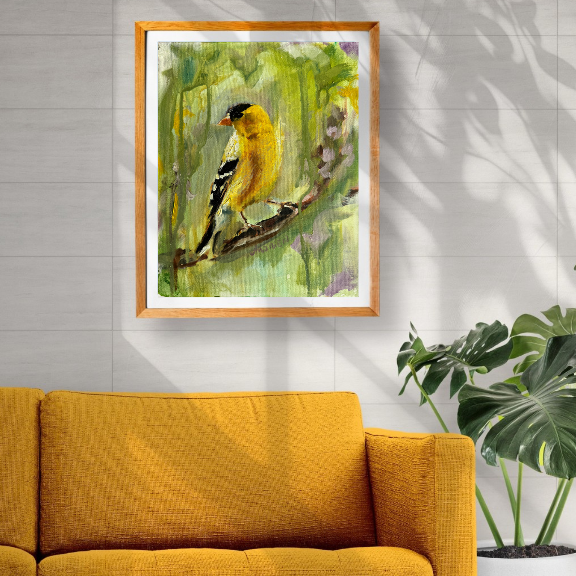 goldfinch oil painting fine art print (Copy)