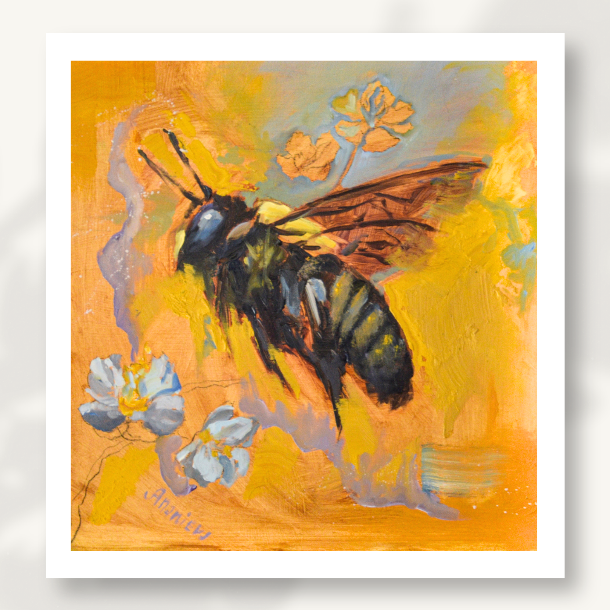 Pollinator Dust (Bee) Fine Art Print