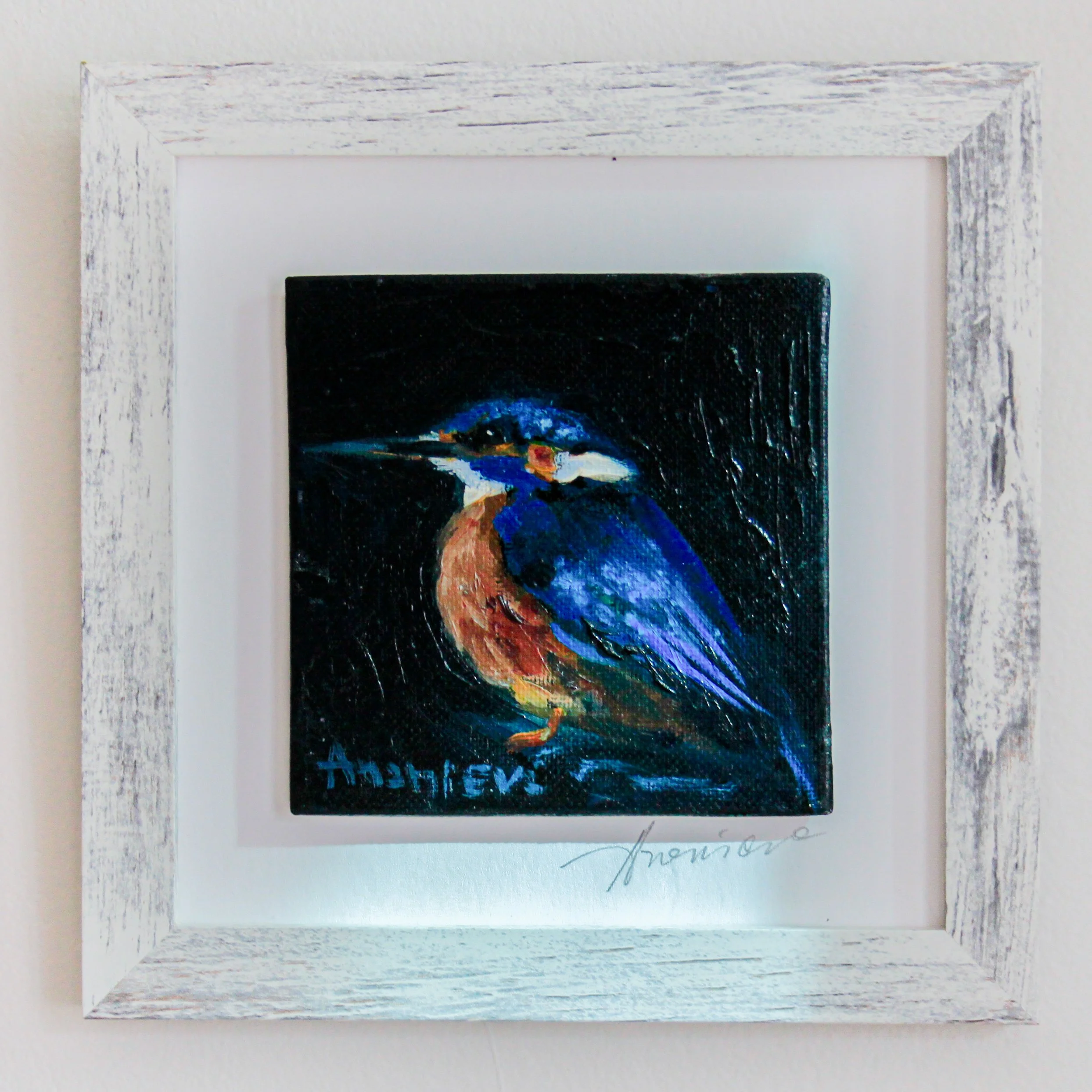 Common Kingfisher Oil Painting