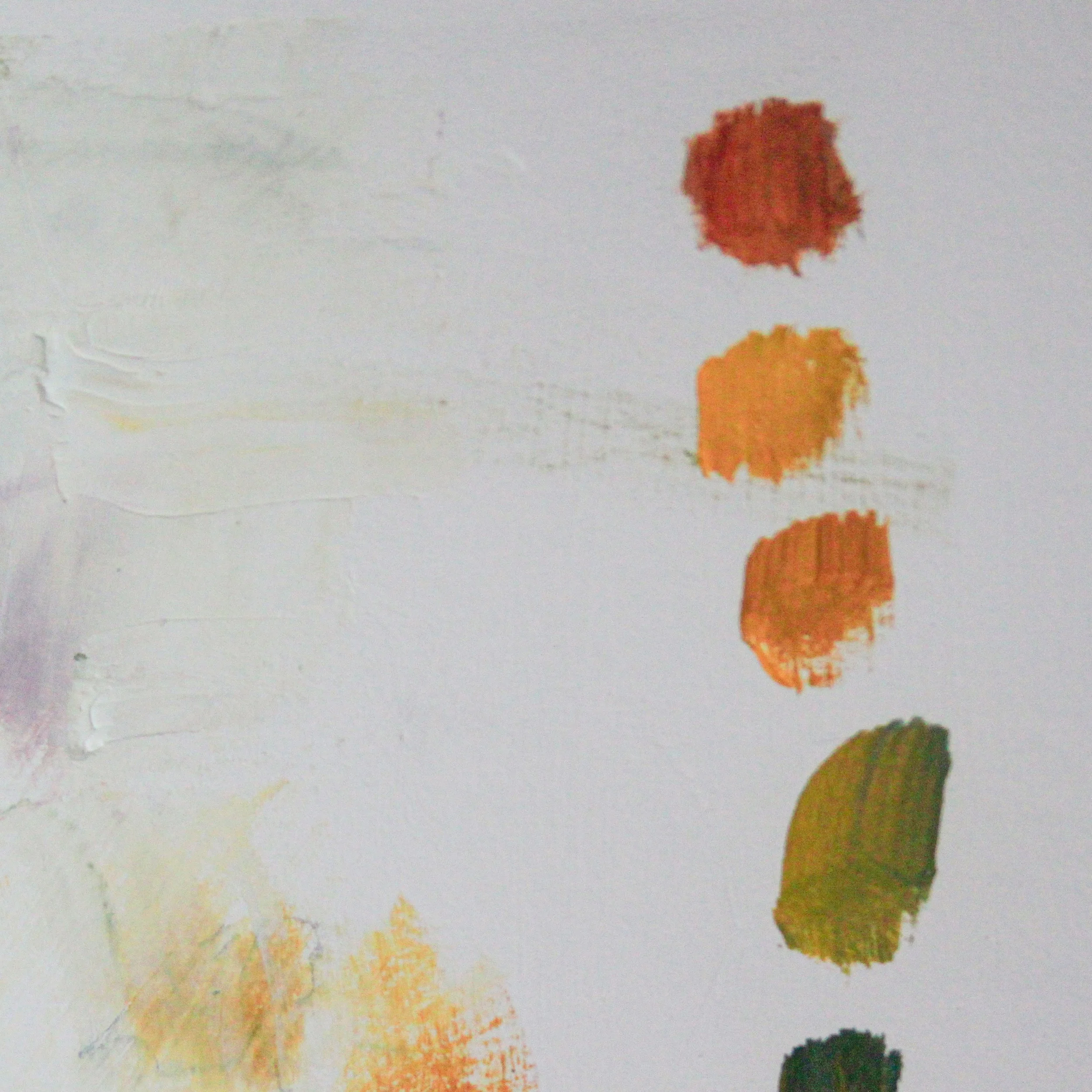 colorful brushstrokes closeup